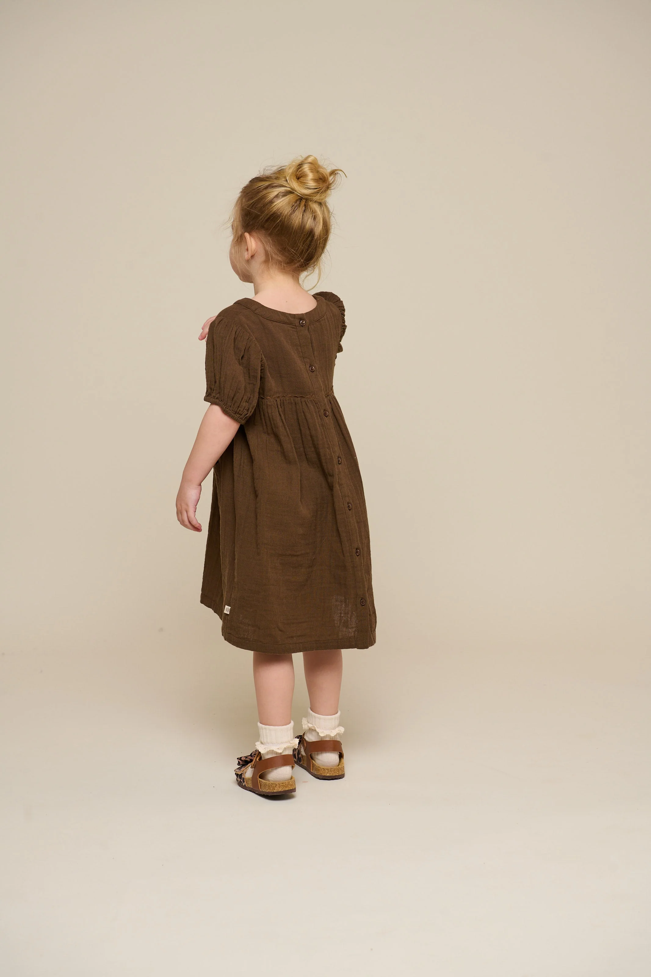 Gaze Kleid - Kids - Dark Brown | 100913 Jasmine - Image 5
