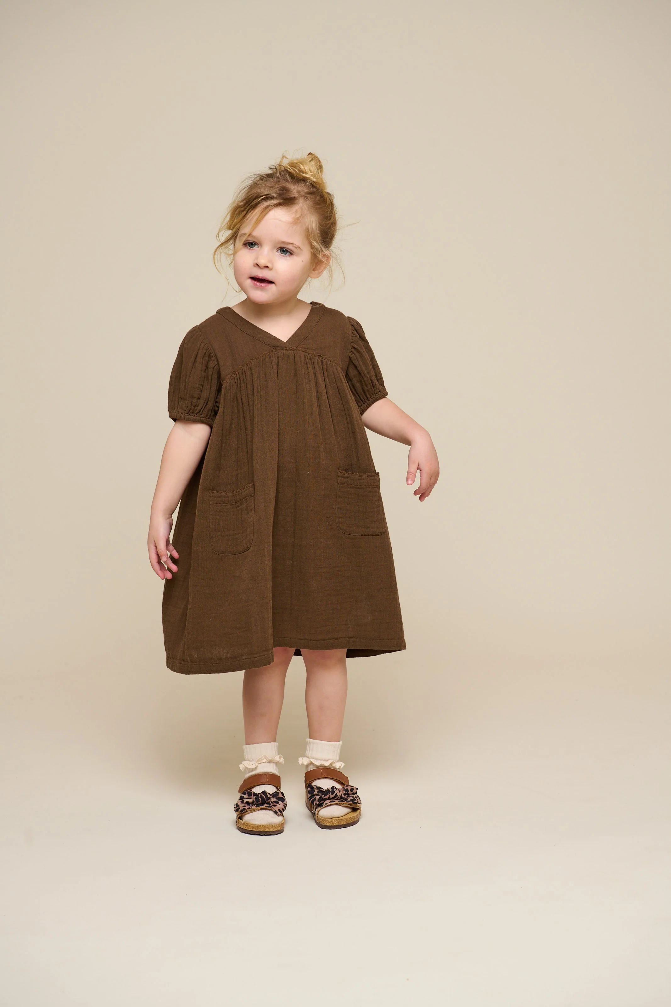 Gaze Kleid - Kids - Dark Brown | 100913 Jasmine - Image 7