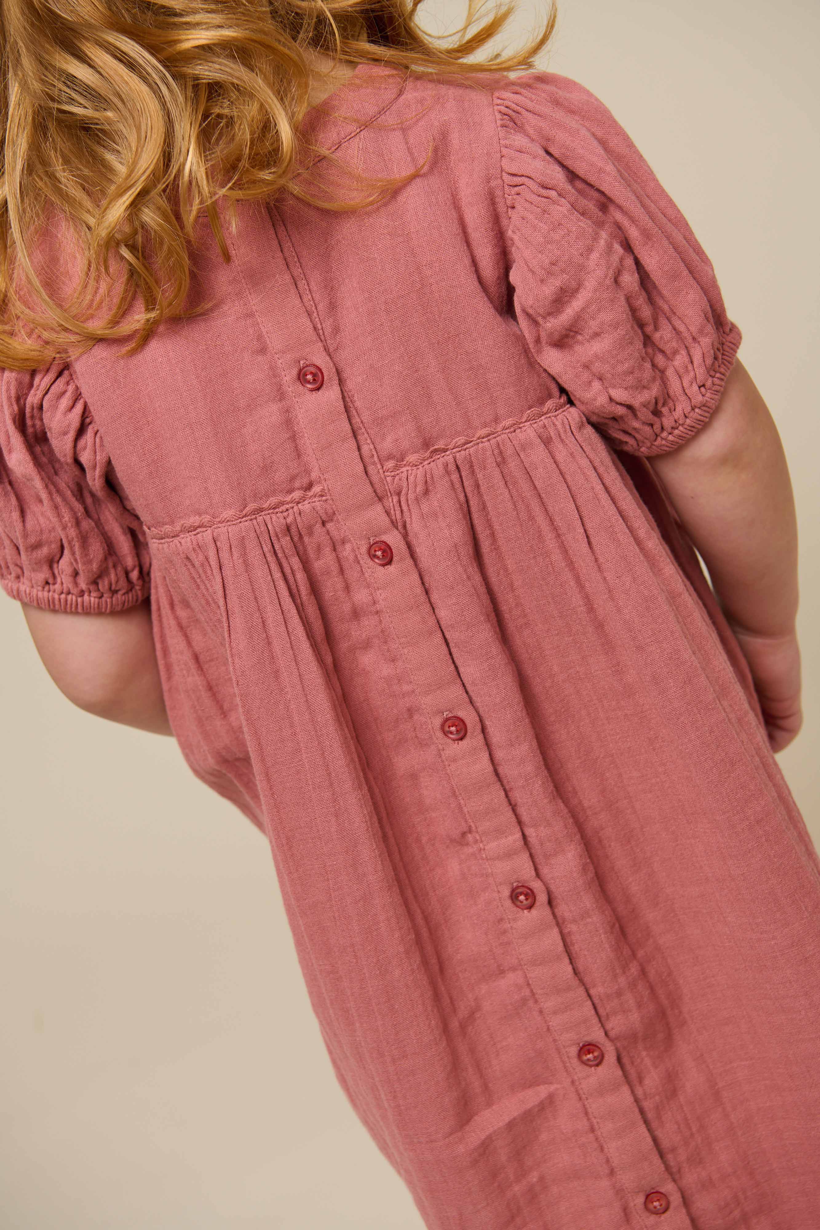 Gaze Kleid - Kids - Old Rose | 100915 Jasmine - Image 6