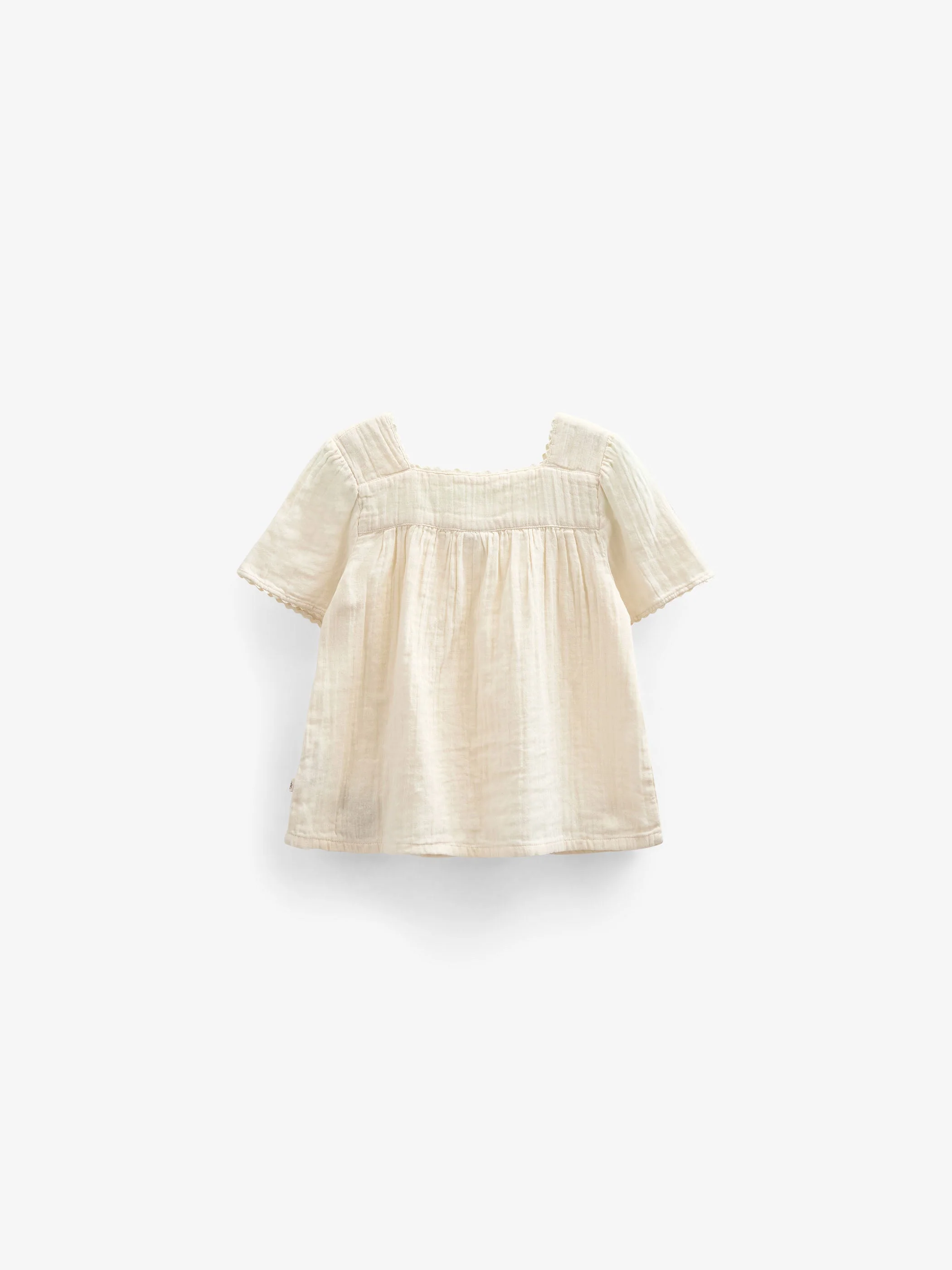 Gaze Kurzarmbluse - Kids - Off White | 100918 Jasmine - Image 3