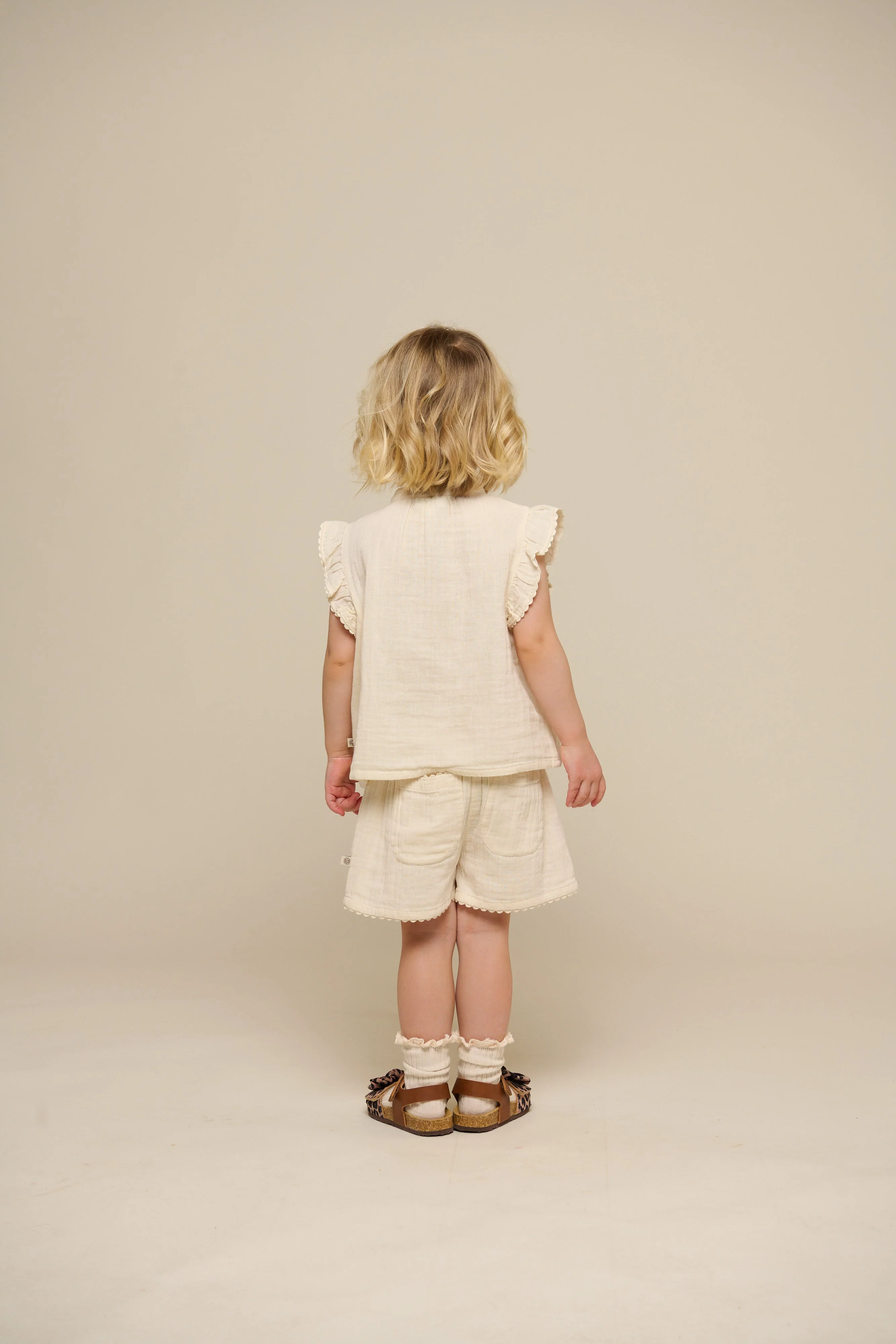Gaze Shorts - Kids - Off White | 100924 Jasmine - Image 5