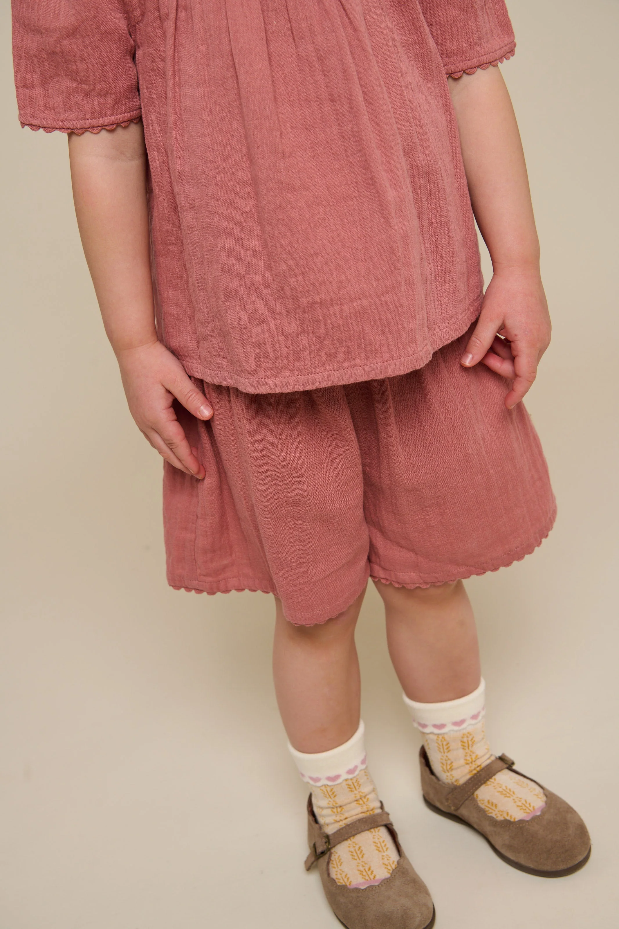 Gaze Shorts - Kids - Old Rose | 100926 Jasmine - Image 4