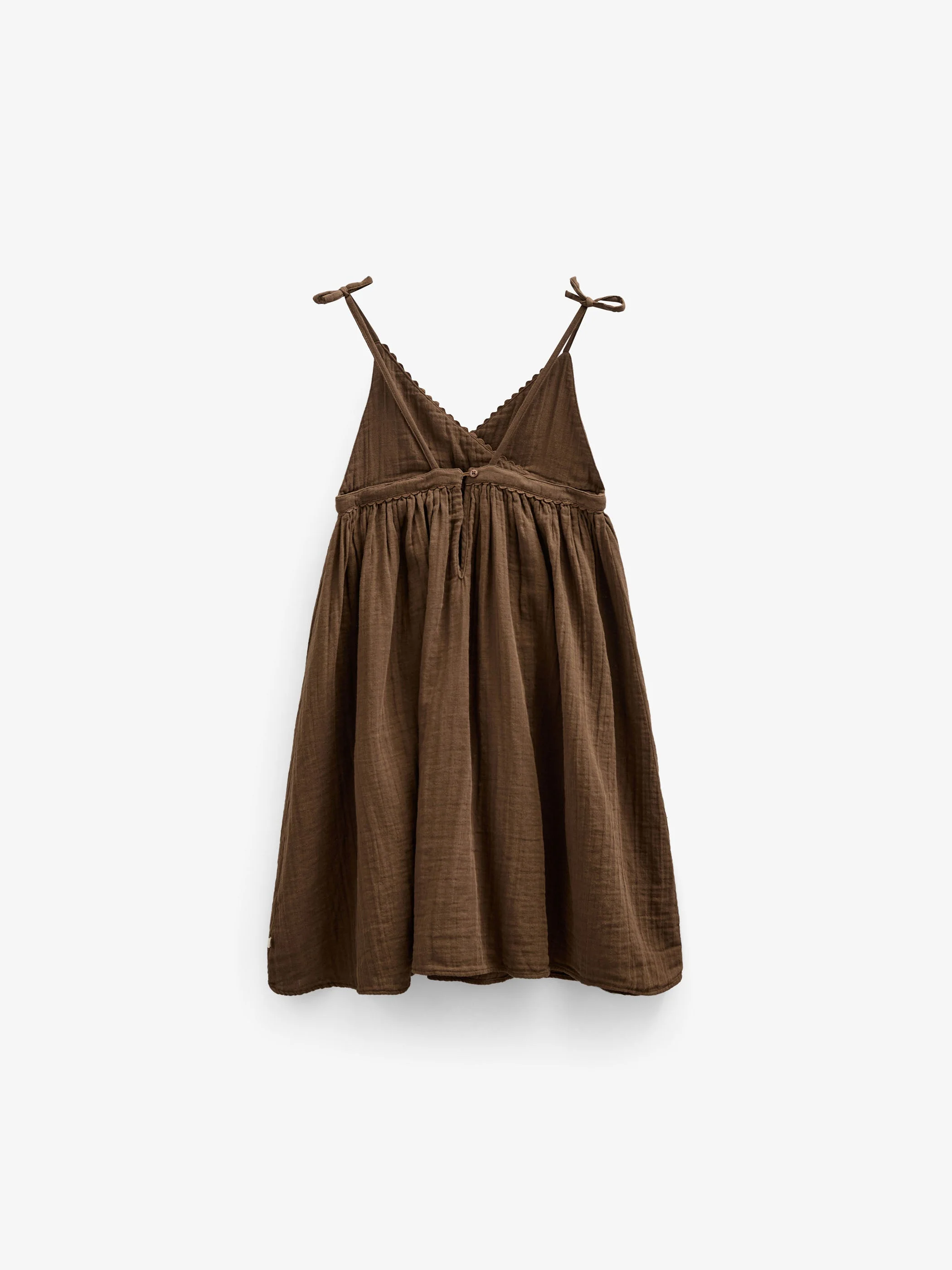 Gaze-Trägerkleid - Tween - Dark Brown | 100910 Jasmine - Image 3