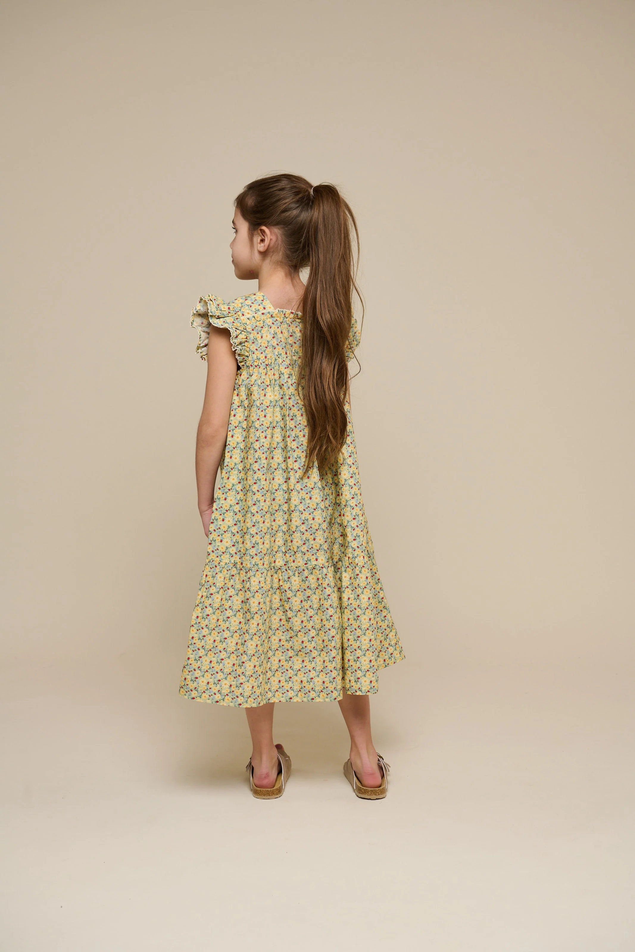 Geblümtes Popeline-Kleid - Tween - Green | 100963 Poppy - Image 4