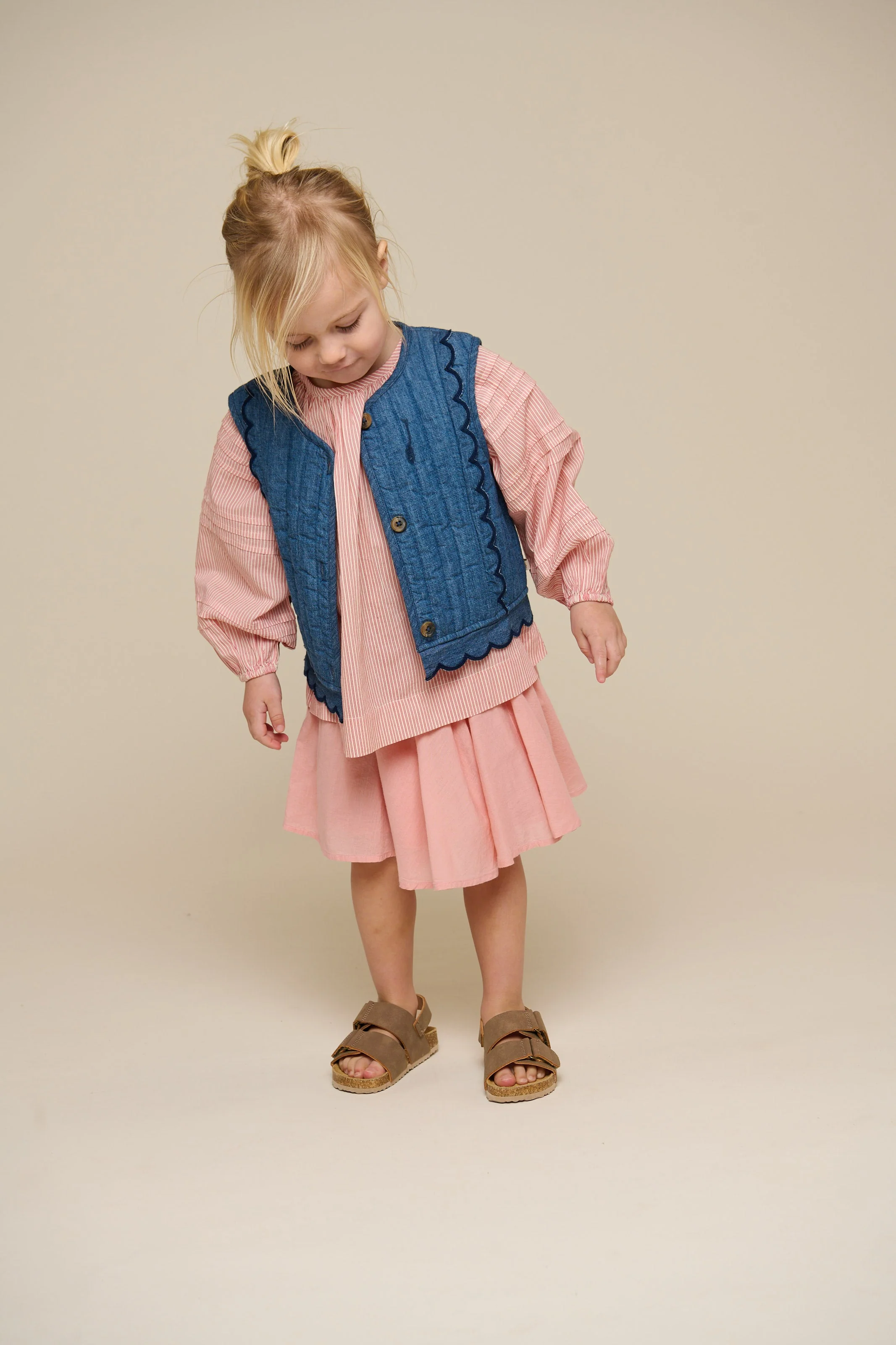 Gesteppte Denimweste - Kids - Blue Denim | 101052 Isabella - Image 7