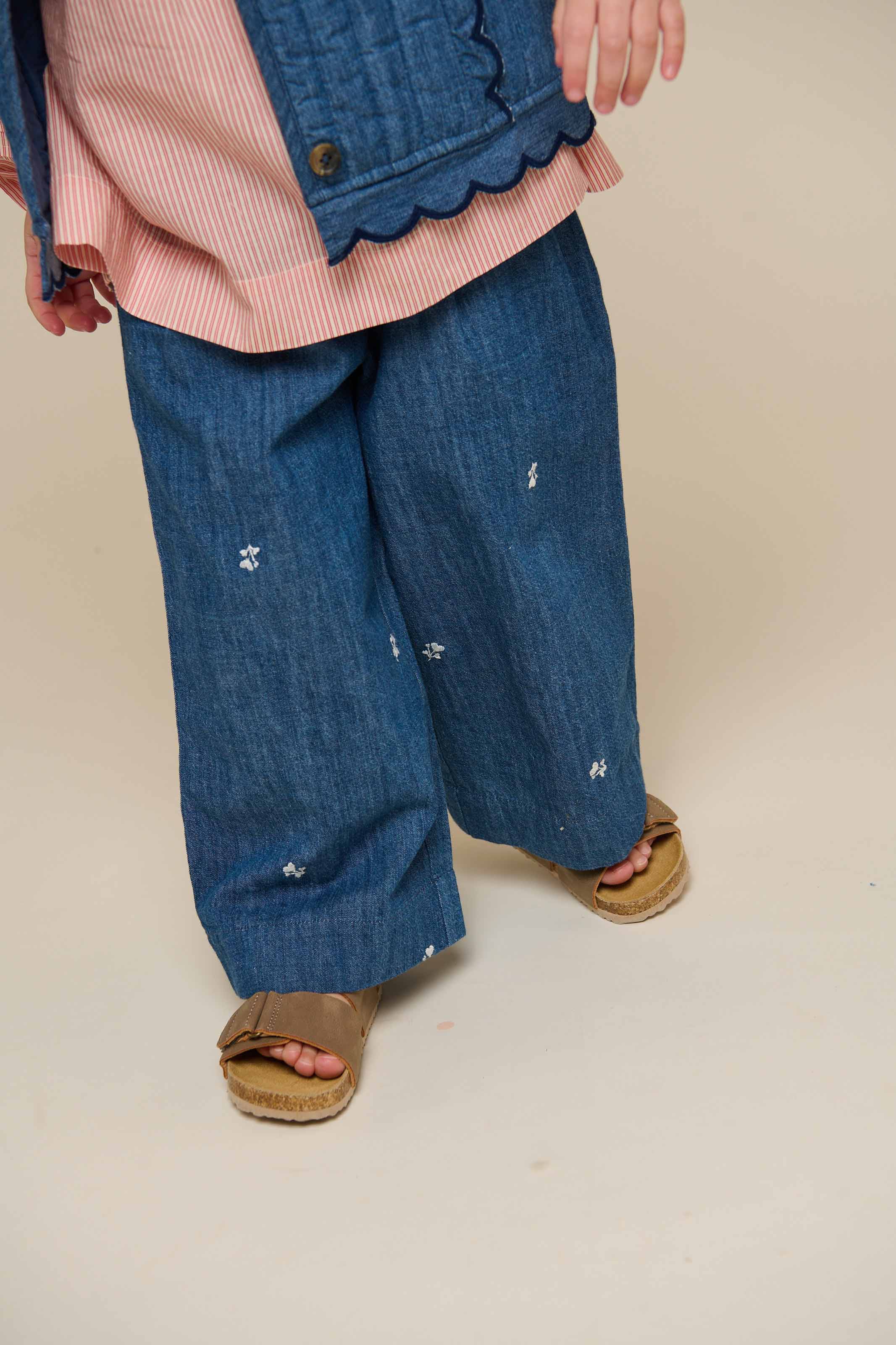 Gesteppte Denimweste - Kids - Blue Denim | 101052 Isabella - Image 8
