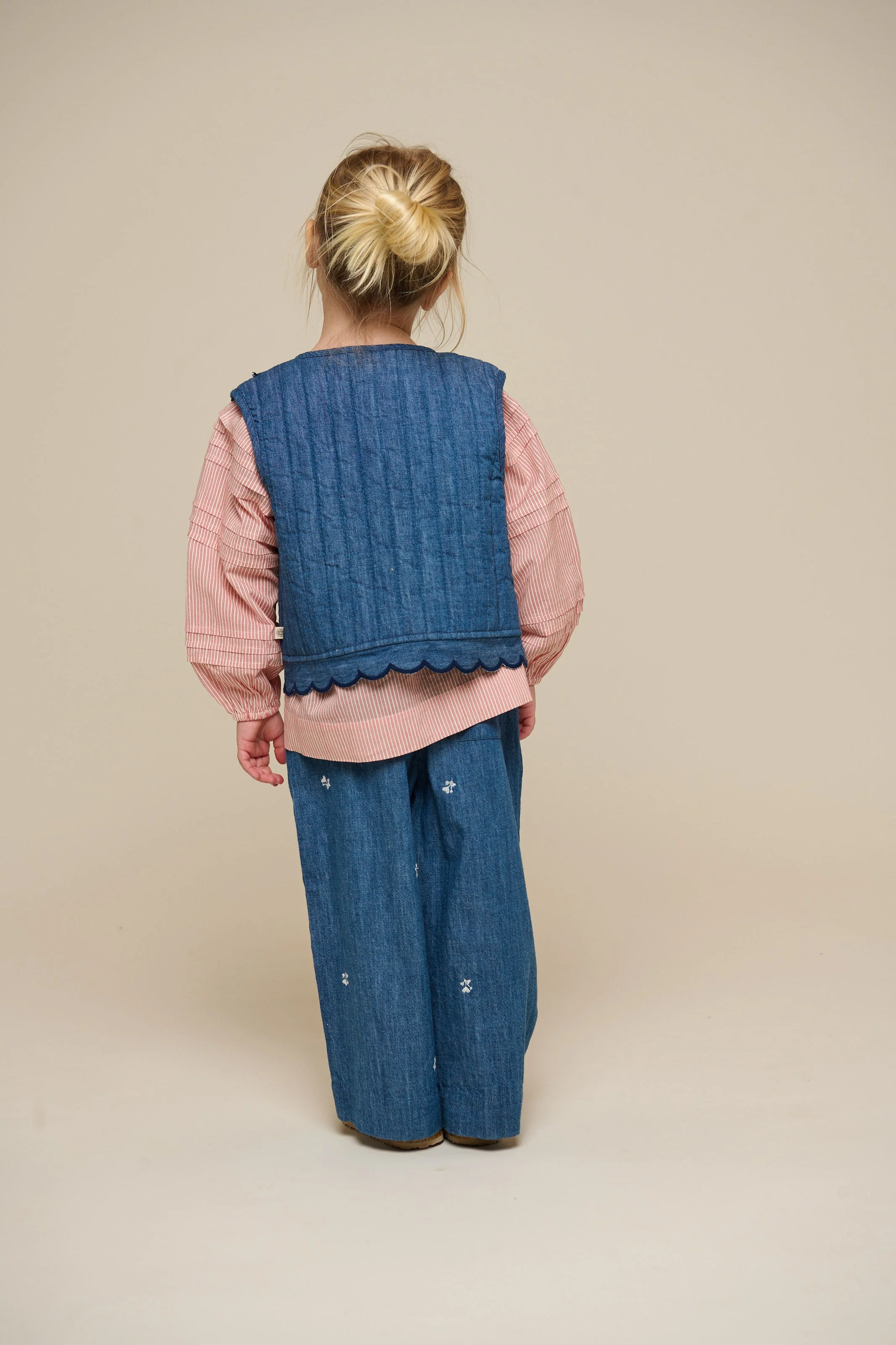 Gesteppte Denimweste - Kids - Blue Denim | 101052 Isabella - Image 9