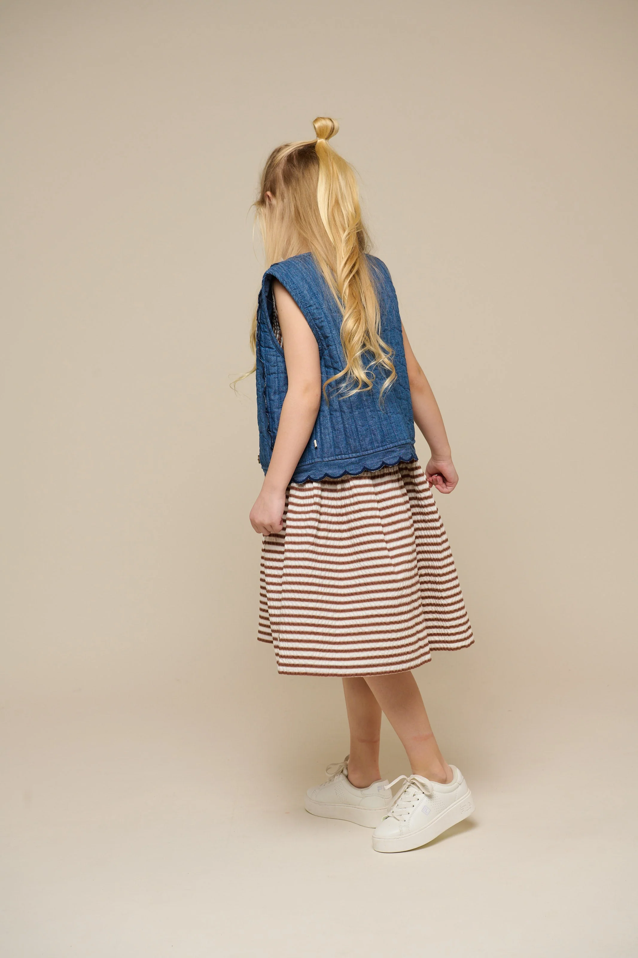 Gesteppte Denimweste - Tween - Blue Denim | 101083 Isabella - Image 6
