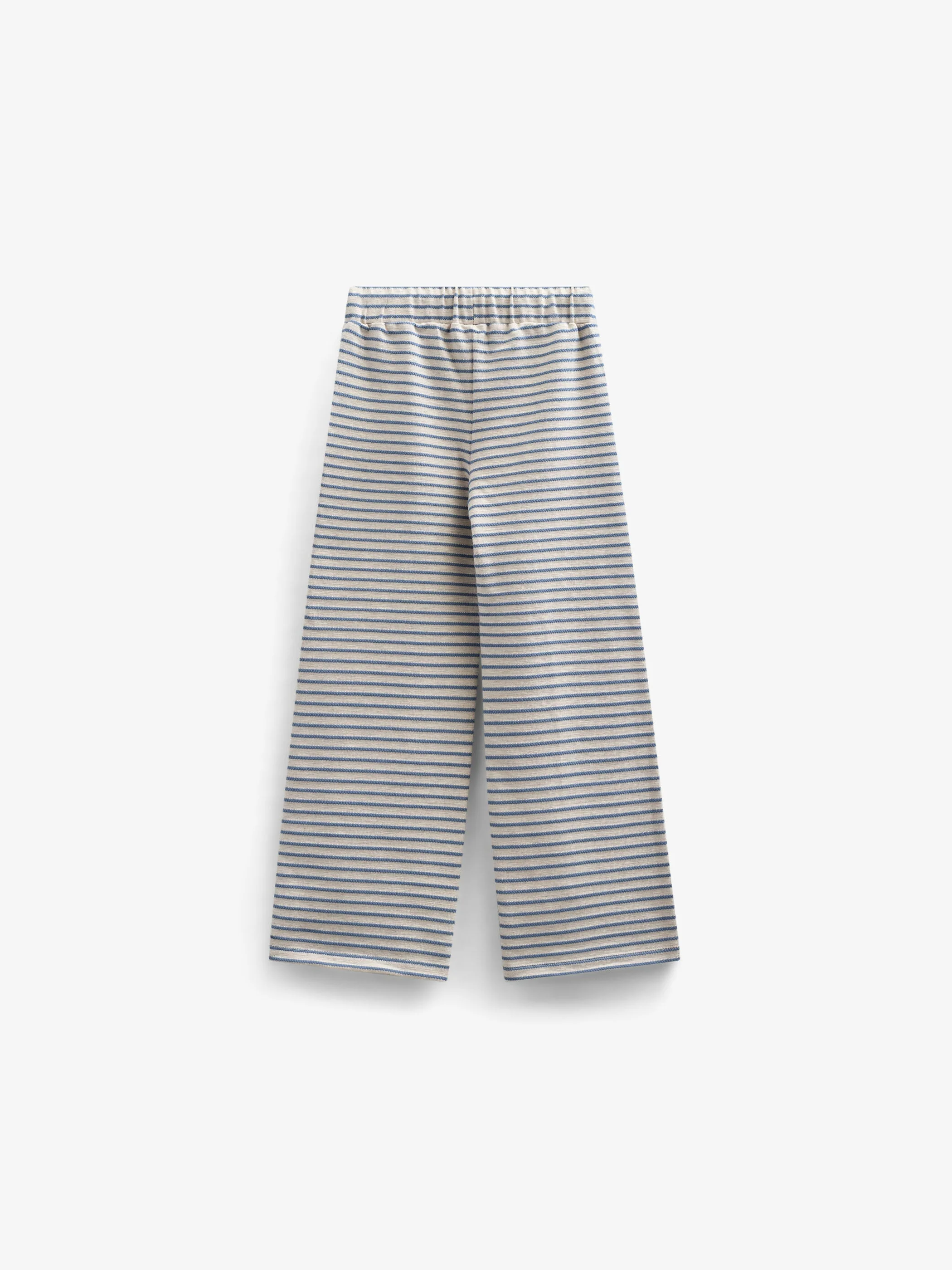 Gestreifte Jersey-Hose mit weitem Bein - Tween - Blue | 100998 Emmie - Image 3
