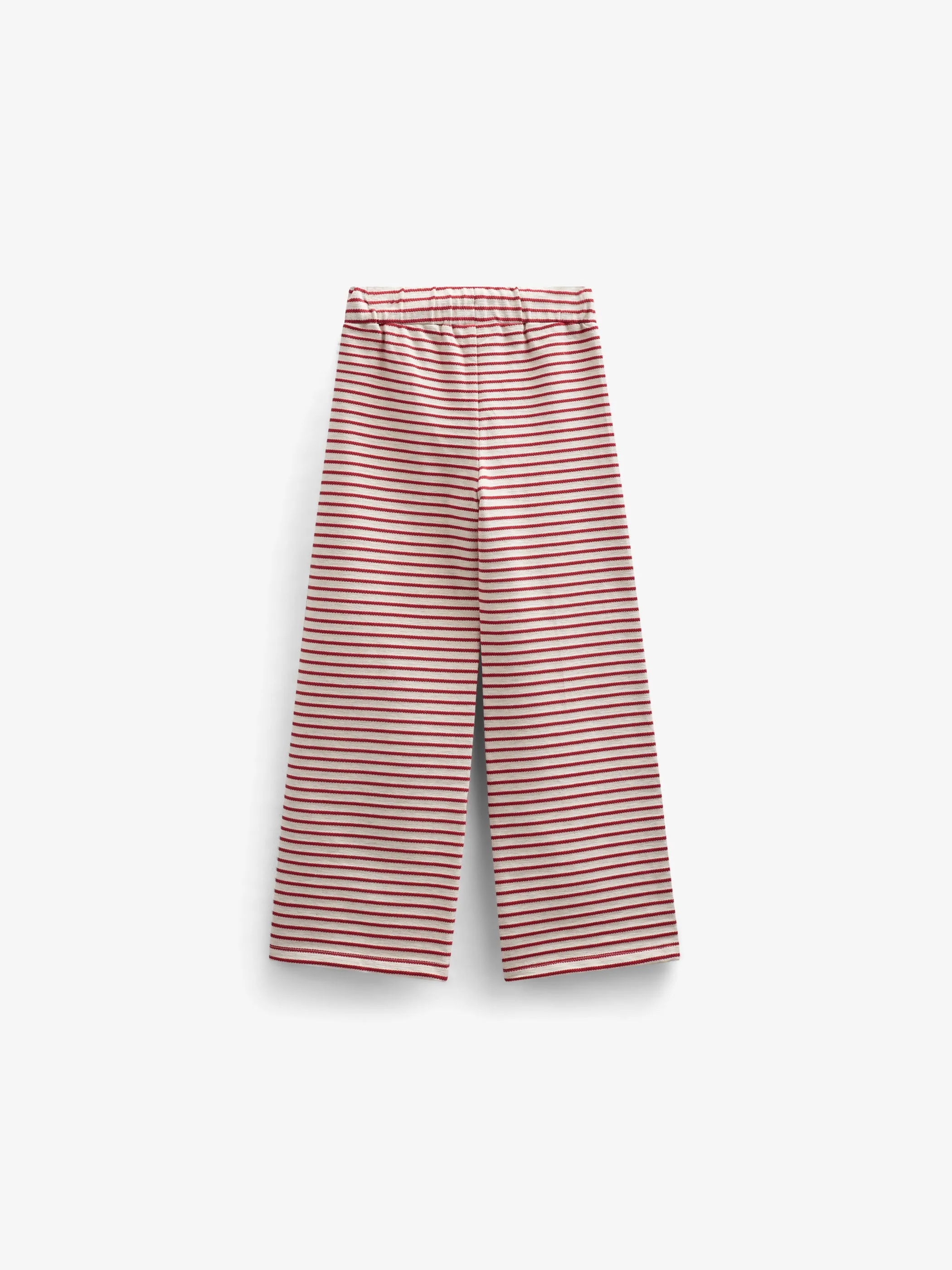 Gestreifte Jersey-Hose mit weitem Bein - Tween - Cherry Red | 100996 Emmie - Image 3