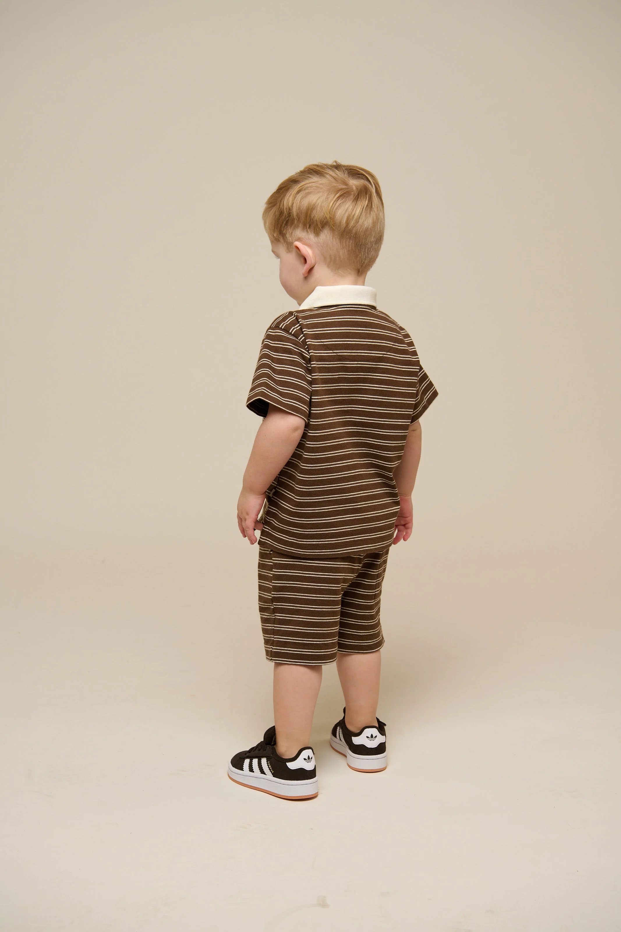 Gestreifte Jersey Shorts - Kids - Dark Brown | 101181 Otto - Image 5