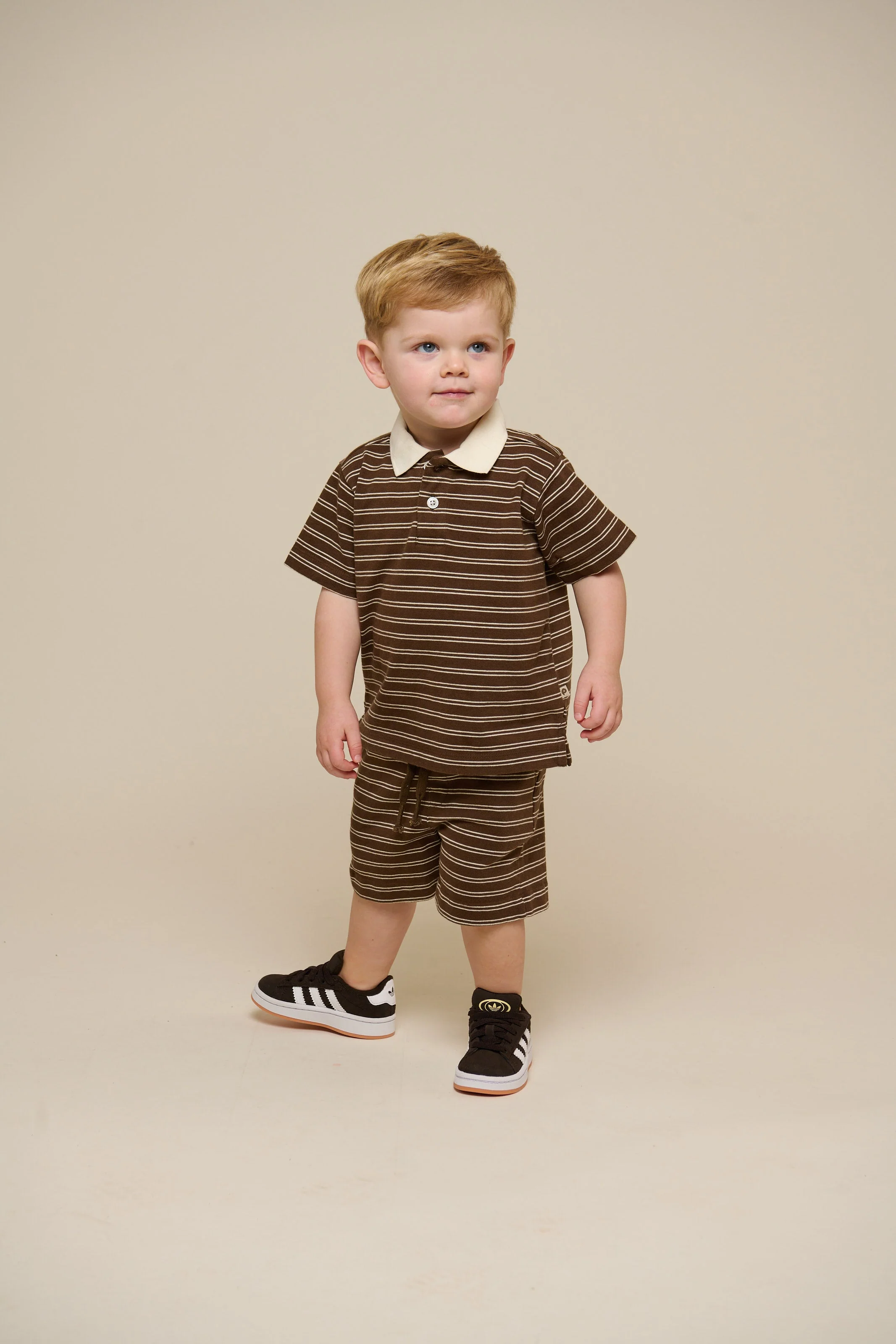Gestreifte Jersey Shorts - Kids - Dark Brown | 101181 Otto - Image 6