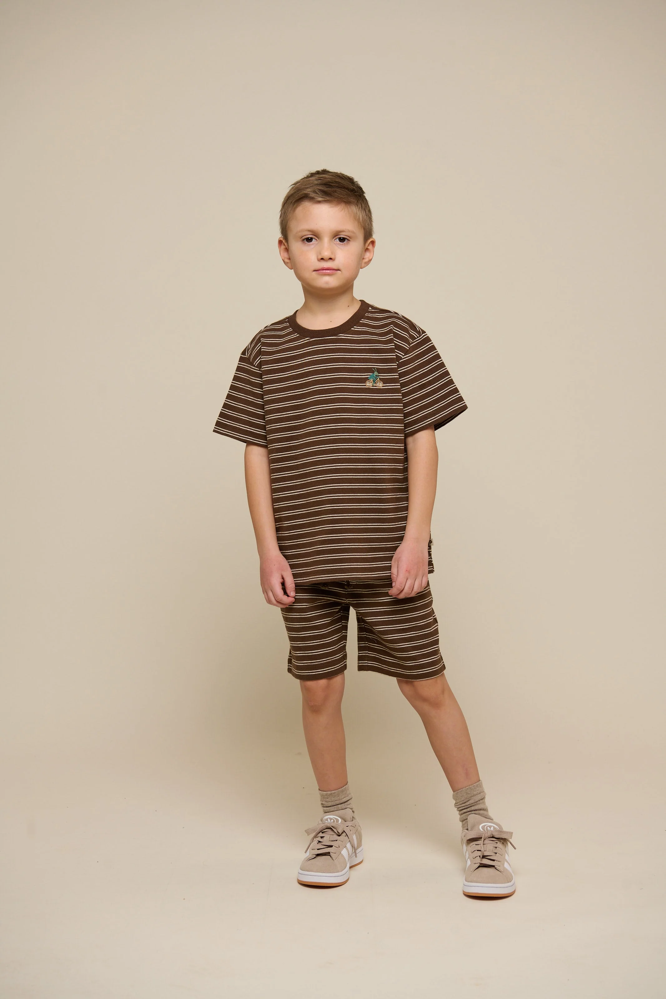 Gestreifte Jersey Shorts - Tween - Dark Brown | 101182 Otto - Image 2