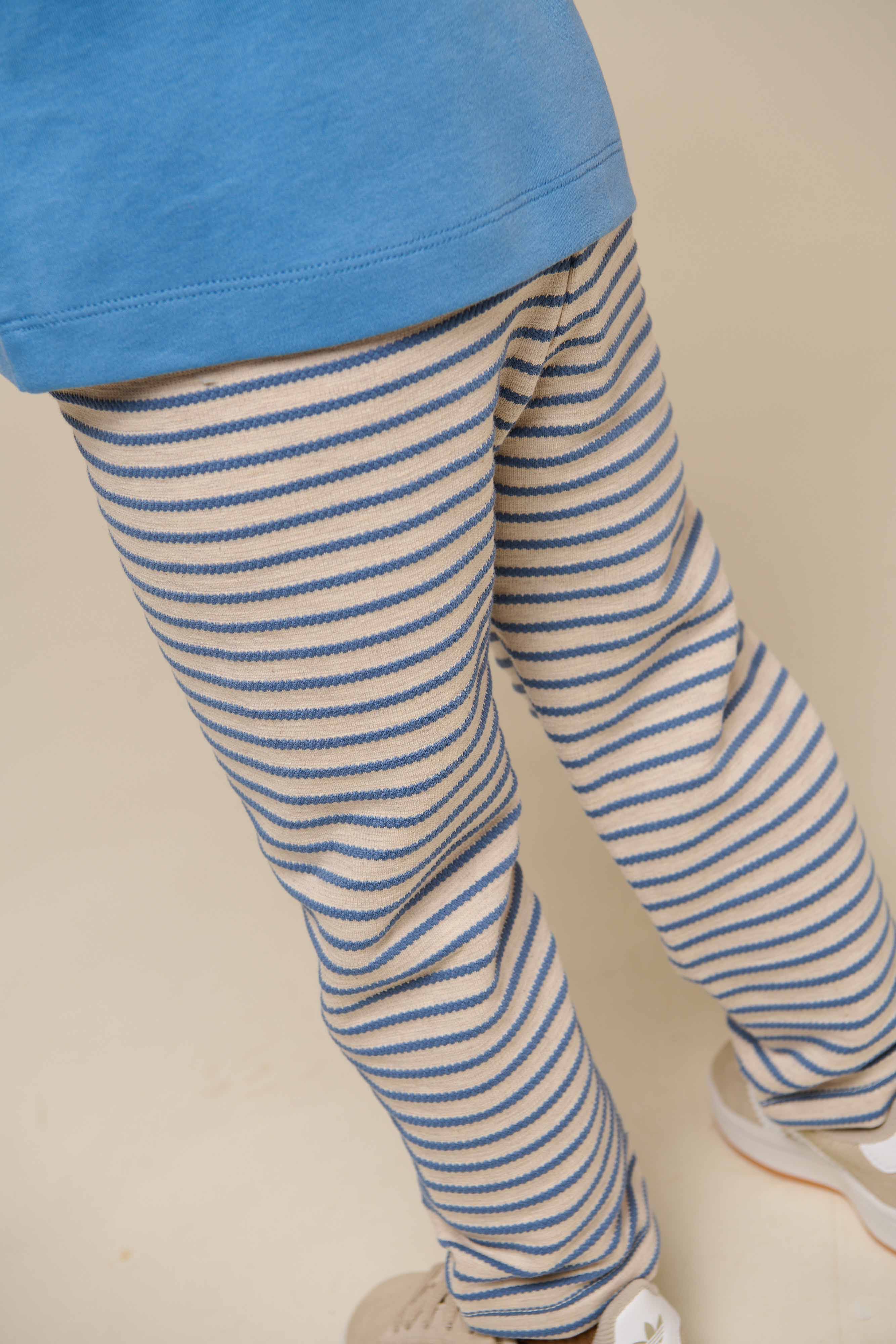 Gestreifte Jerseyhose - Kids - Blue | 101001 Emmie - Image 4