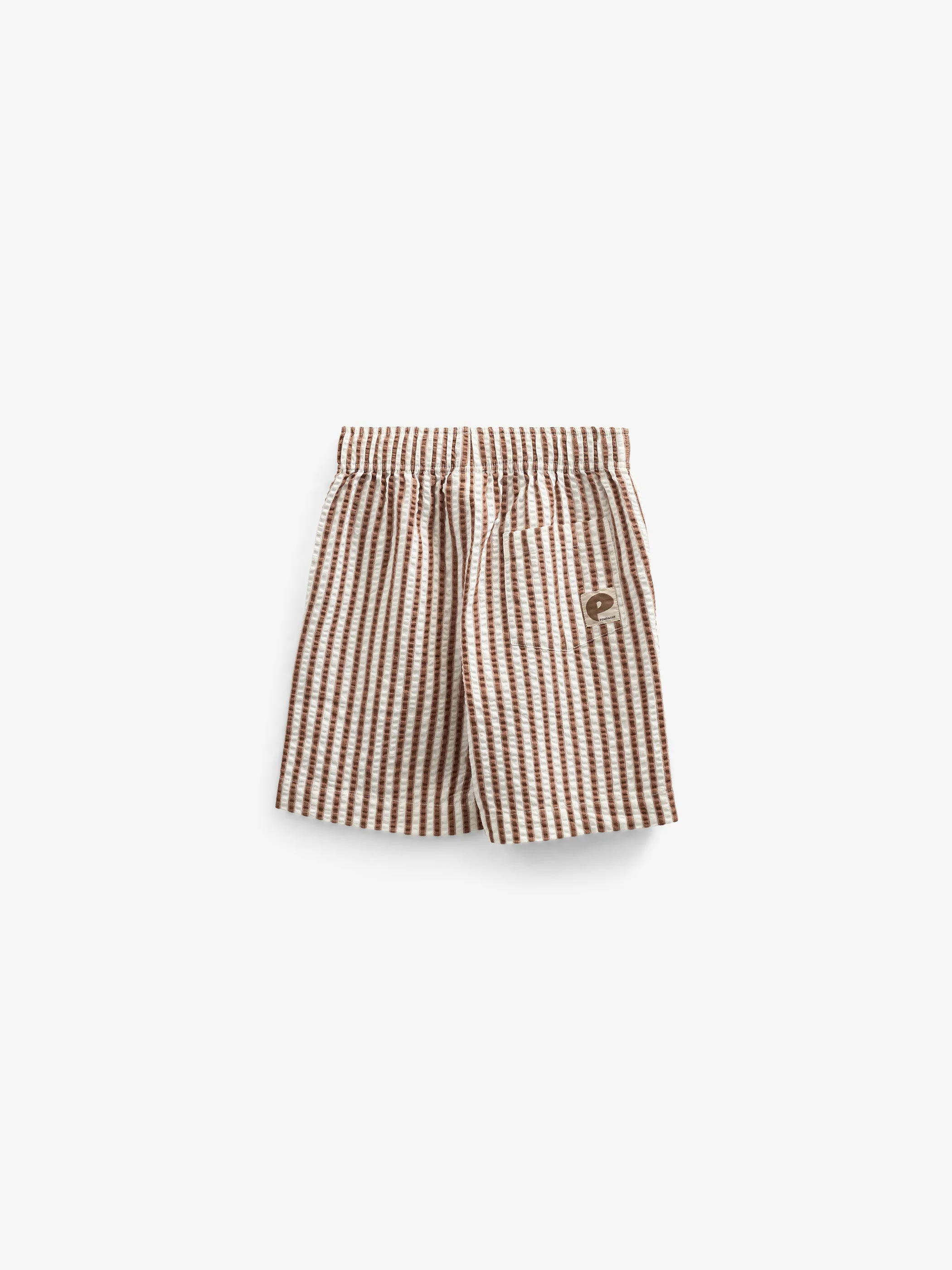 Gestreifte Seersucker-Shorts - Tween - Brown | 101188 Frank - Image 3