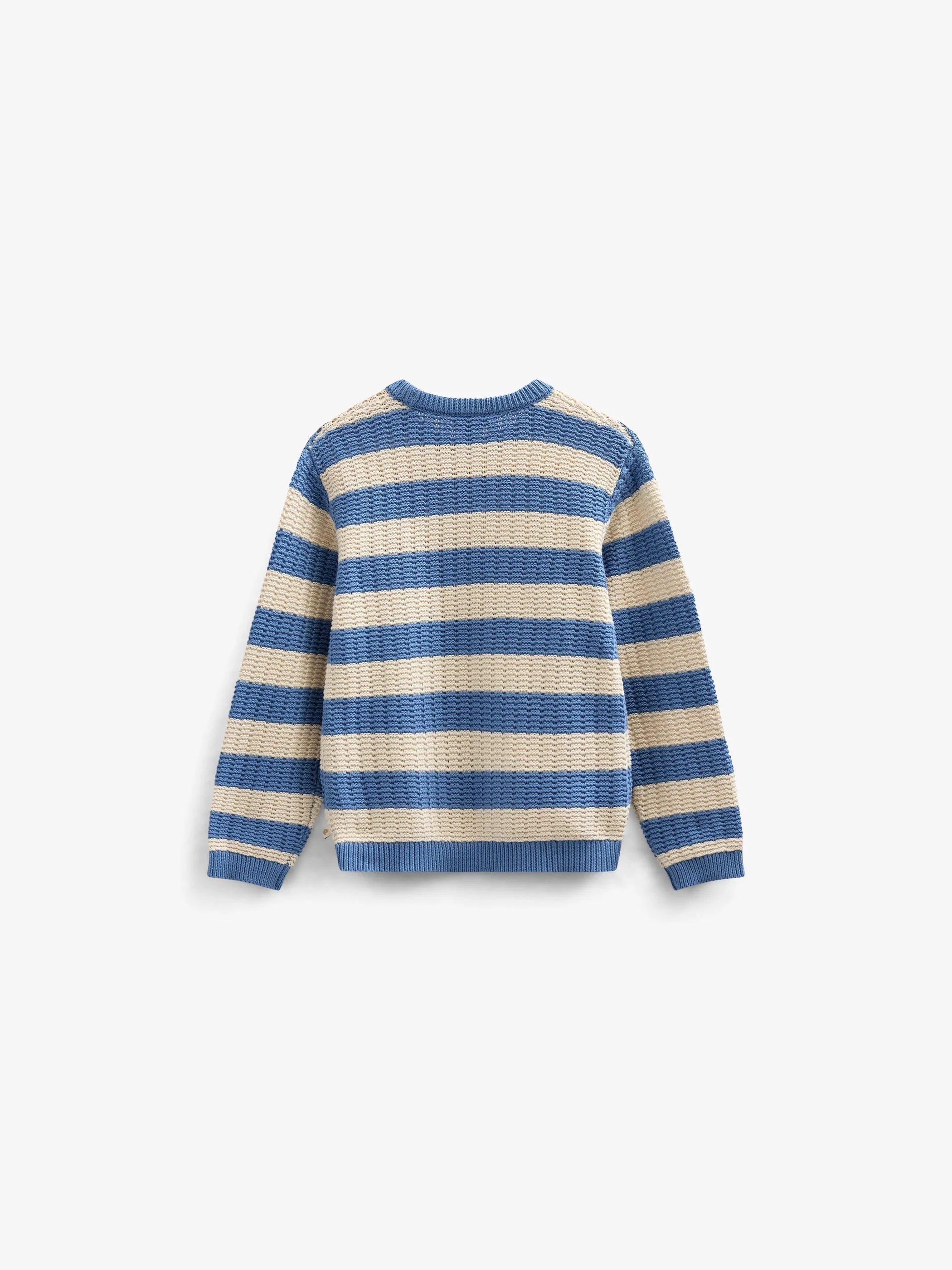 Gestreifter Strick - Kids - Dusty Blue / Offwhite | 101283 Brady - Image 3