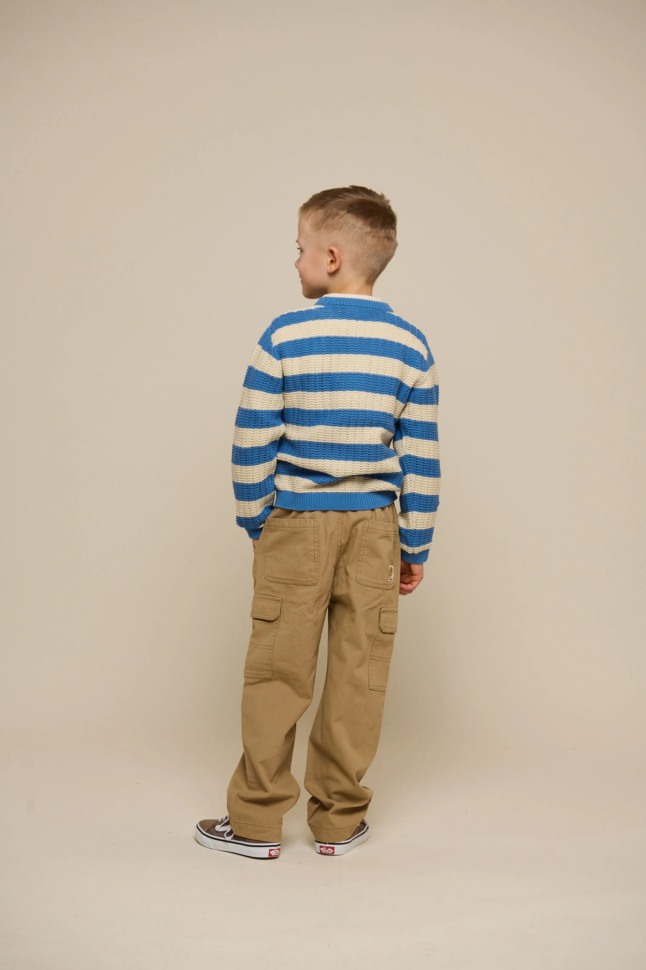 Gestreifter Strick - Tween - Dusty Blue / Offwhite | 101284 Brady - Image 5