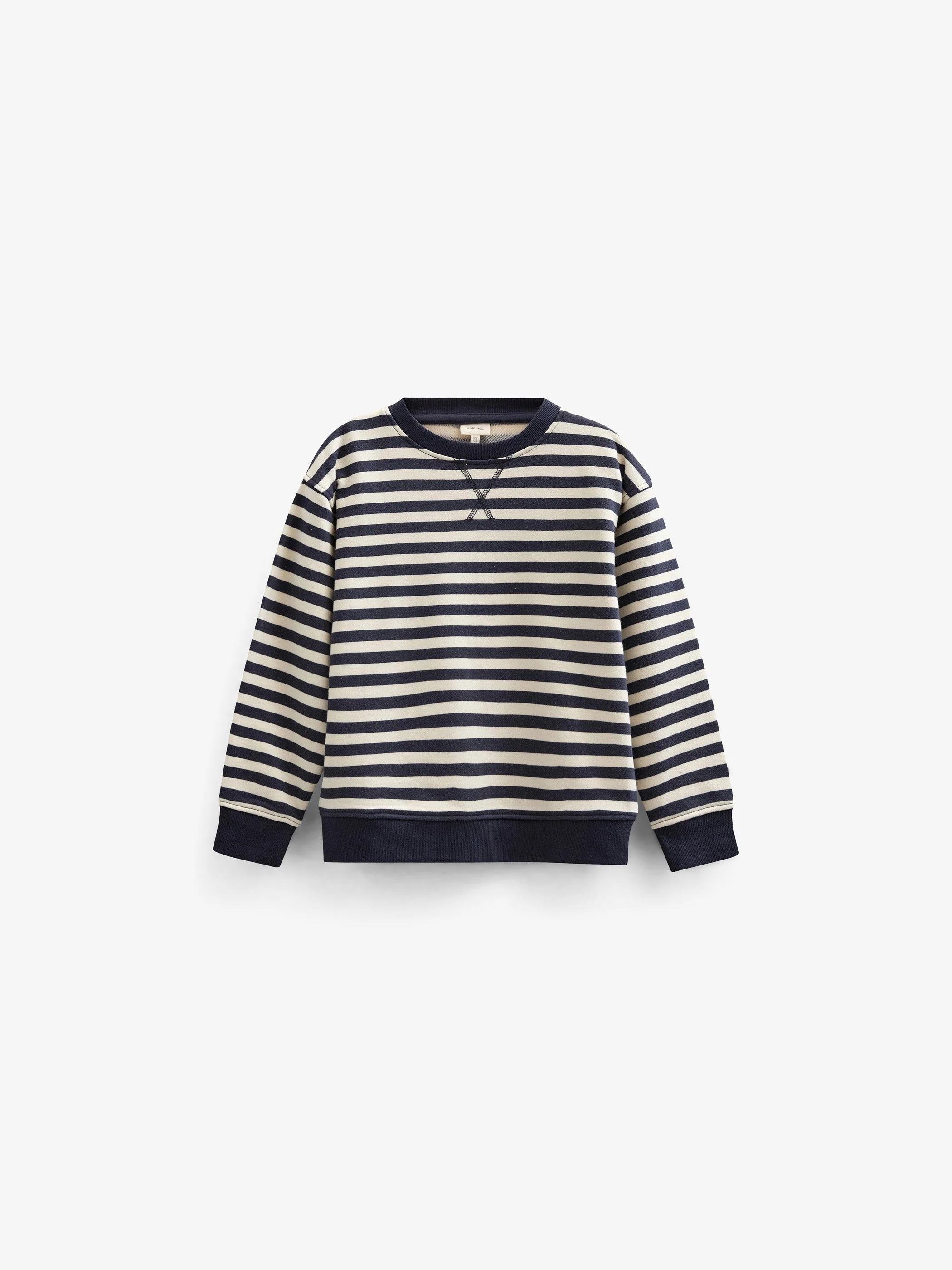 Gestreiftes Crewneck Sweatshirt - Tween - Navy Stripe | 101345 Cole