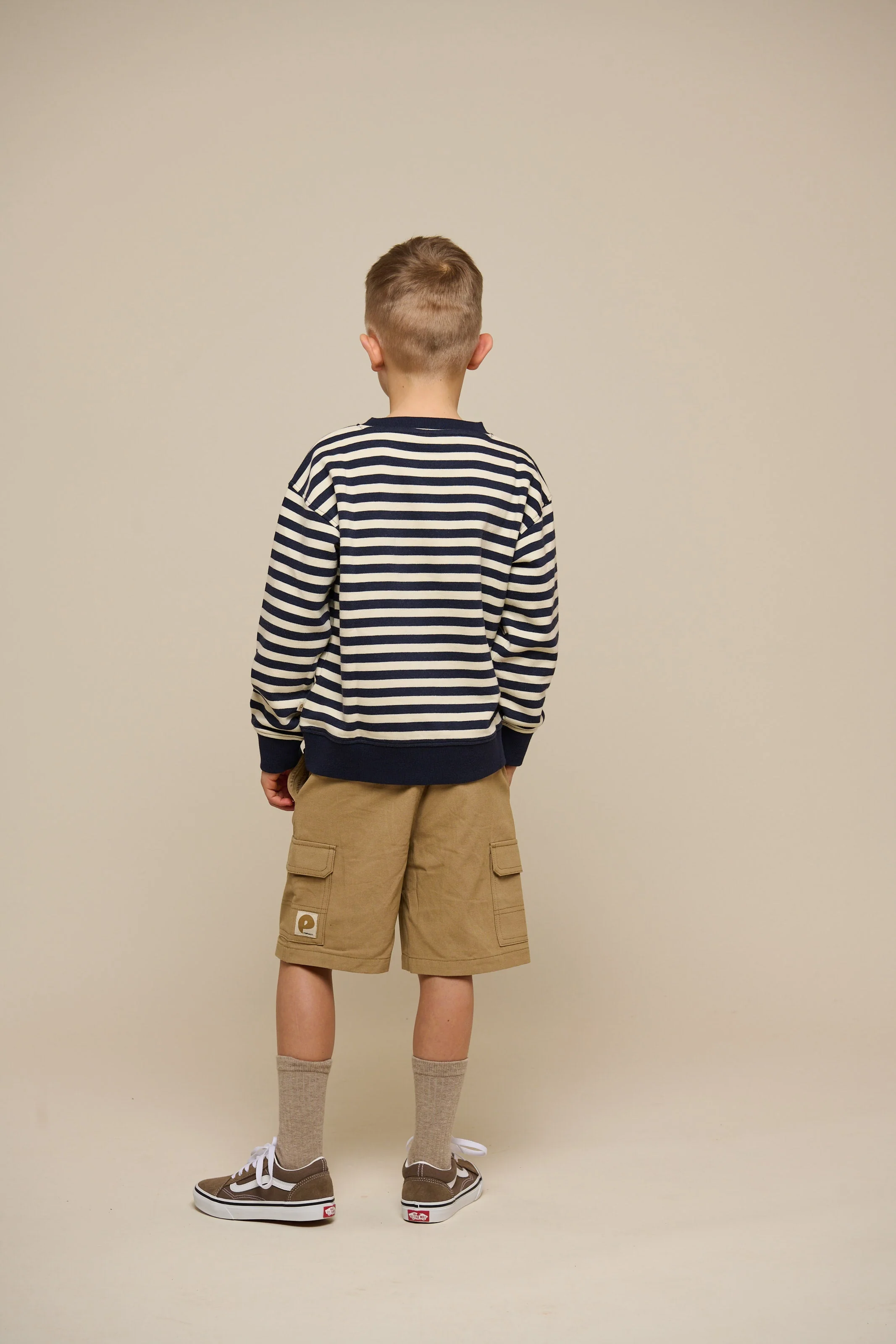 Gestreiftes Crewneck Sweatshirt - Tween - Navy Stripe | 101345 Cole - Image 4