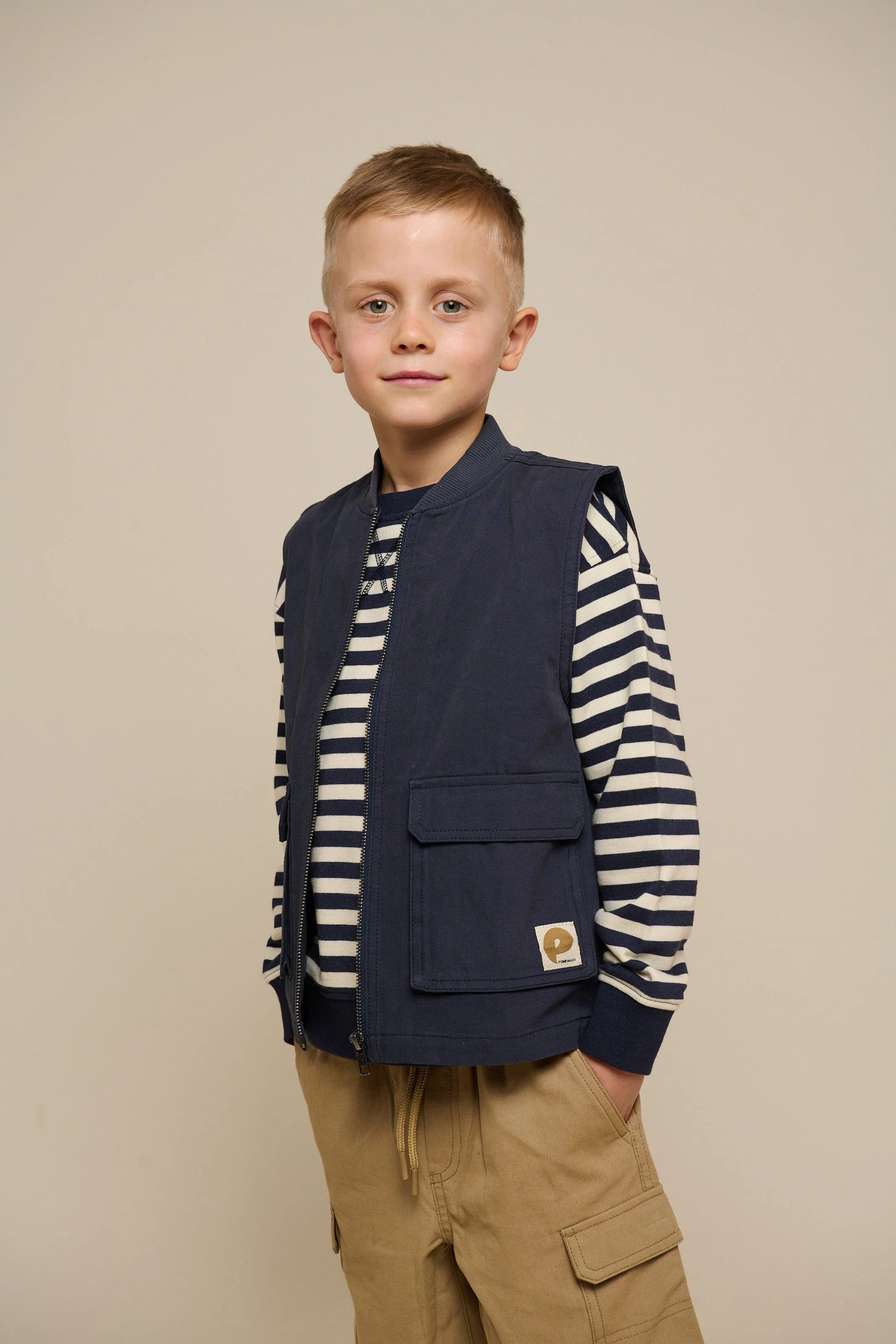 Gestreiftes Crewneck Sweatshirt - Tween - Navy Stripe | 101345 Cole - Image 8