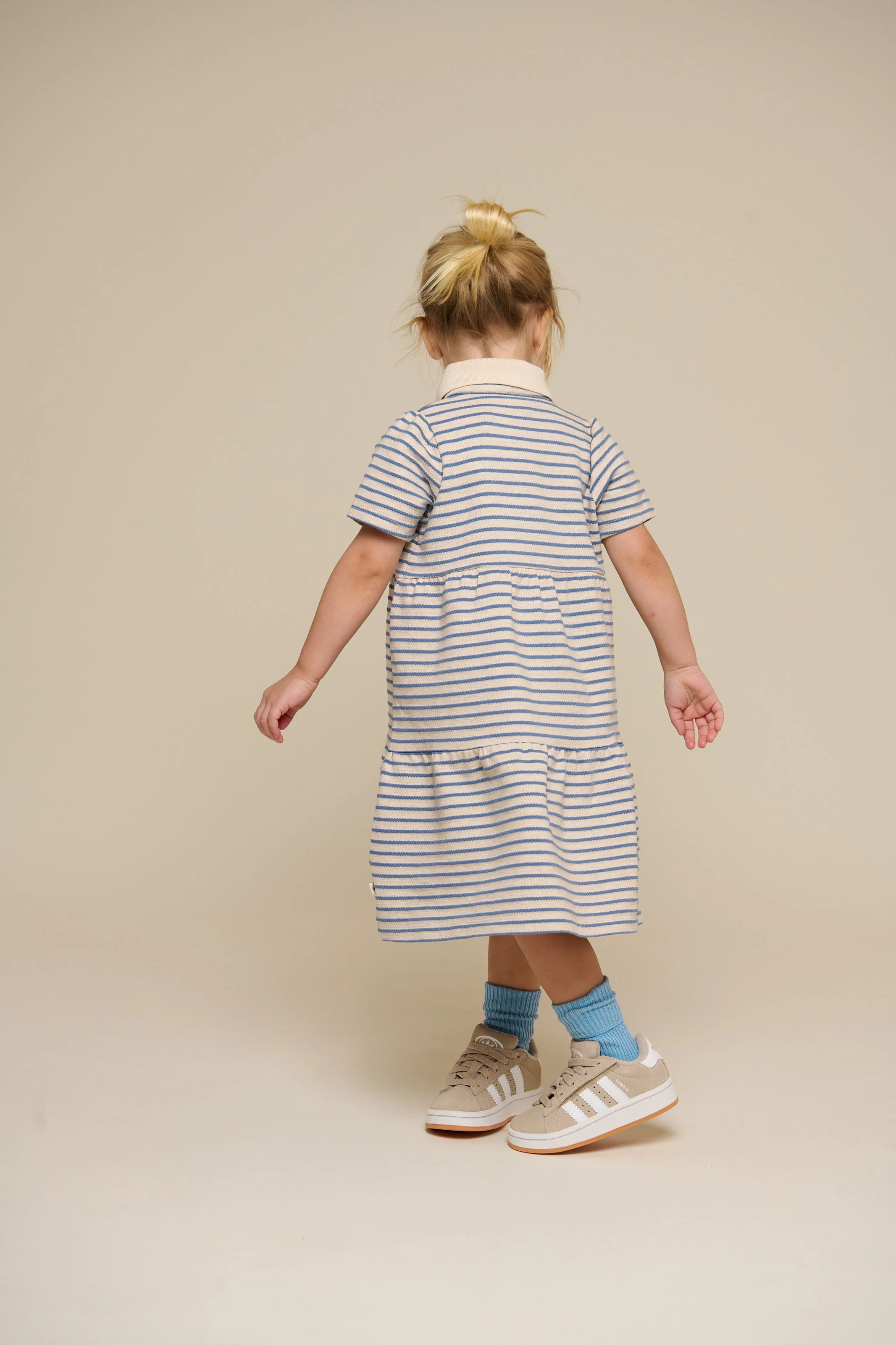 Gestreiftes Jersey-Kleid - Kids - Blue | 101012 Emmie - Image 5