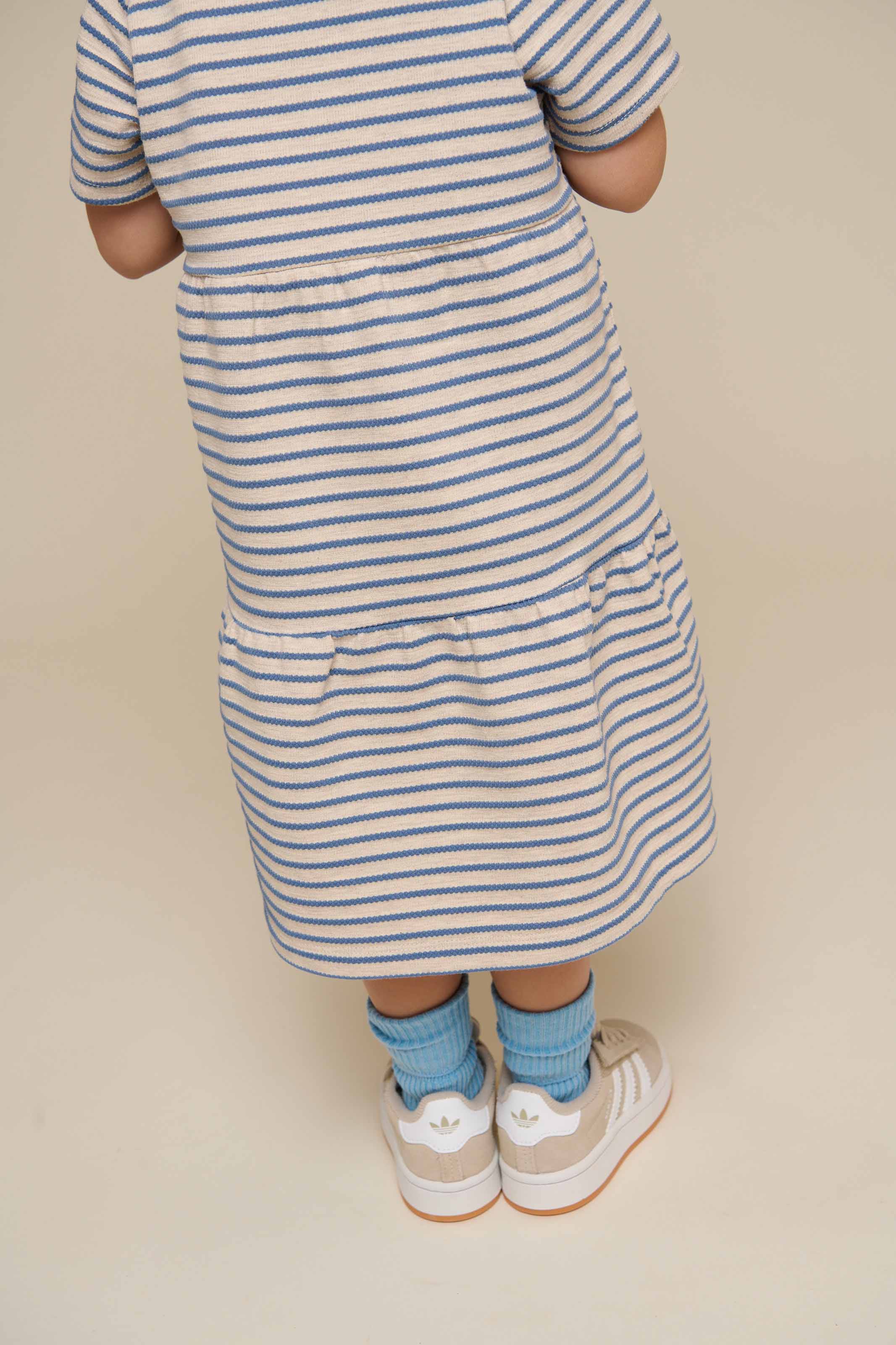 Gestreiftes Jersey-Kleid - Kids - Blue | 101012 Emmie - Image 6