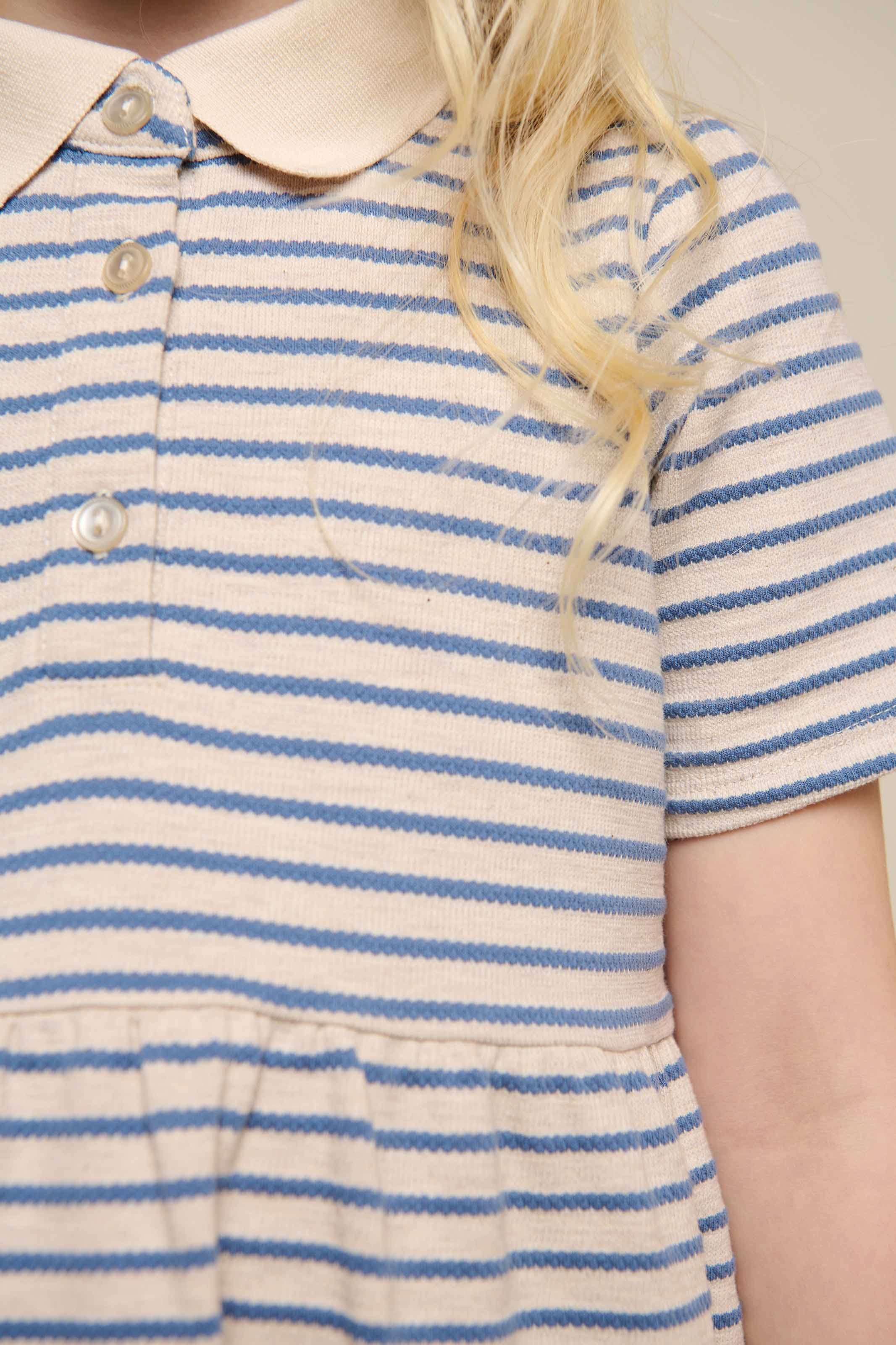 Gestreiftes Jersey-Kleid - Tween - Blue | 101013 Emmie - Image 4