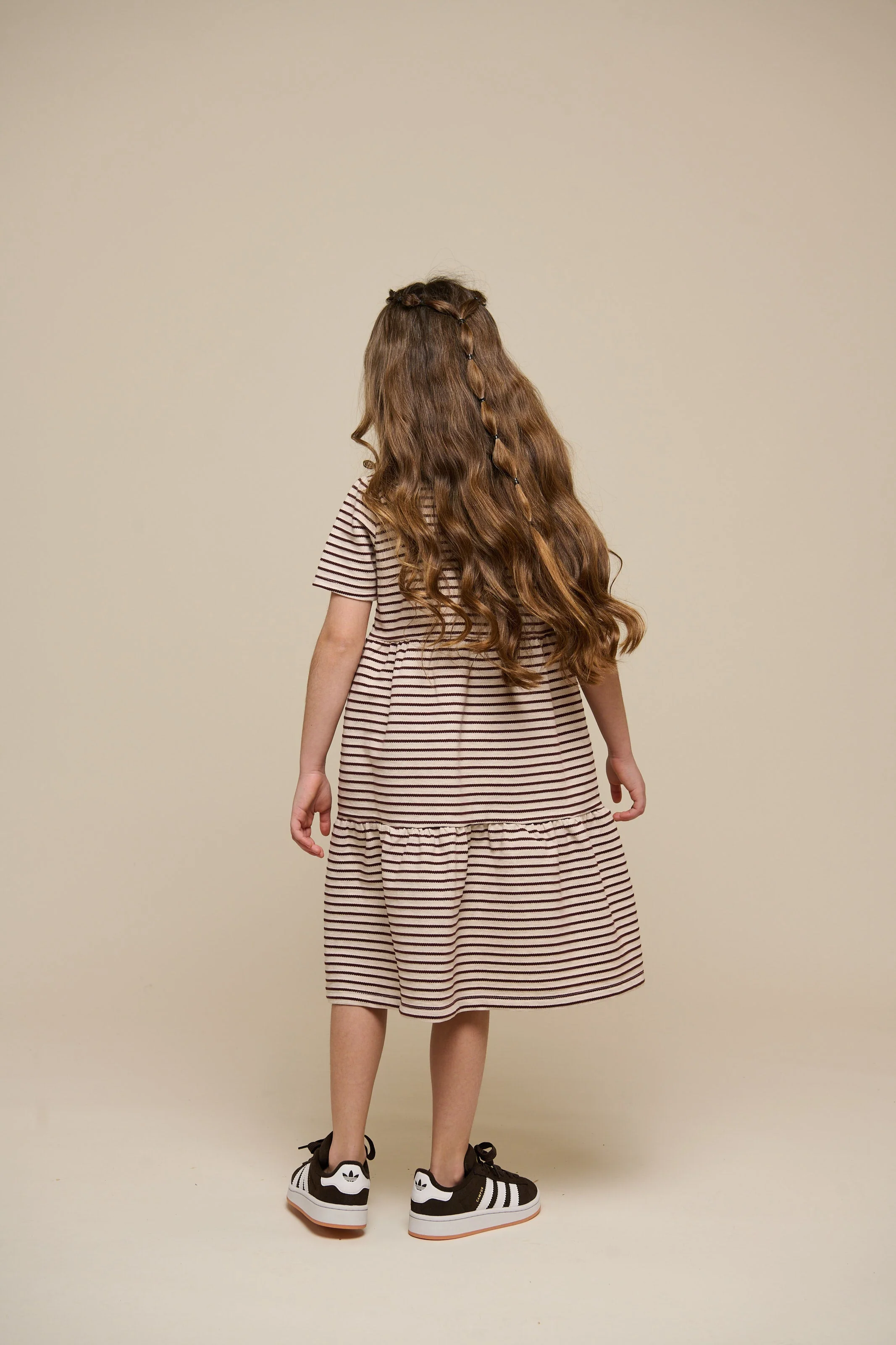 Gestreiftes Jersey-Kleid - Tween - Brown | 101011 Emmie - Image 5
