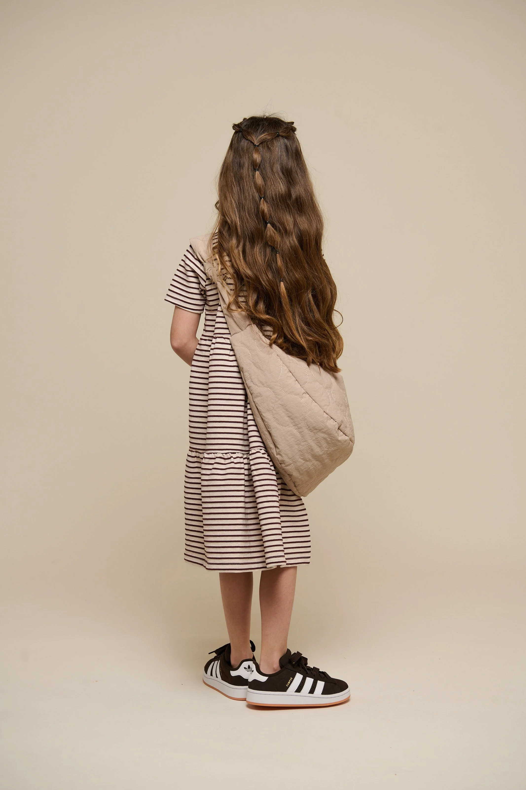 Gestreiftes Jersey-Kleid - Tween - Brown | 101011 Emmie - Image 6