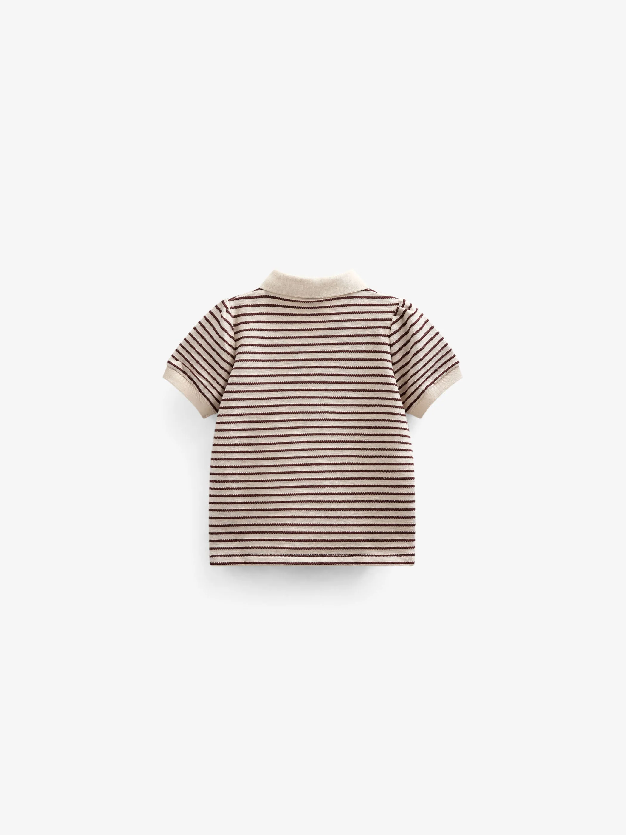 Gestreiftes Jersey-Poloshirt - Kids - Brown | 101004 Emmie - Image 3