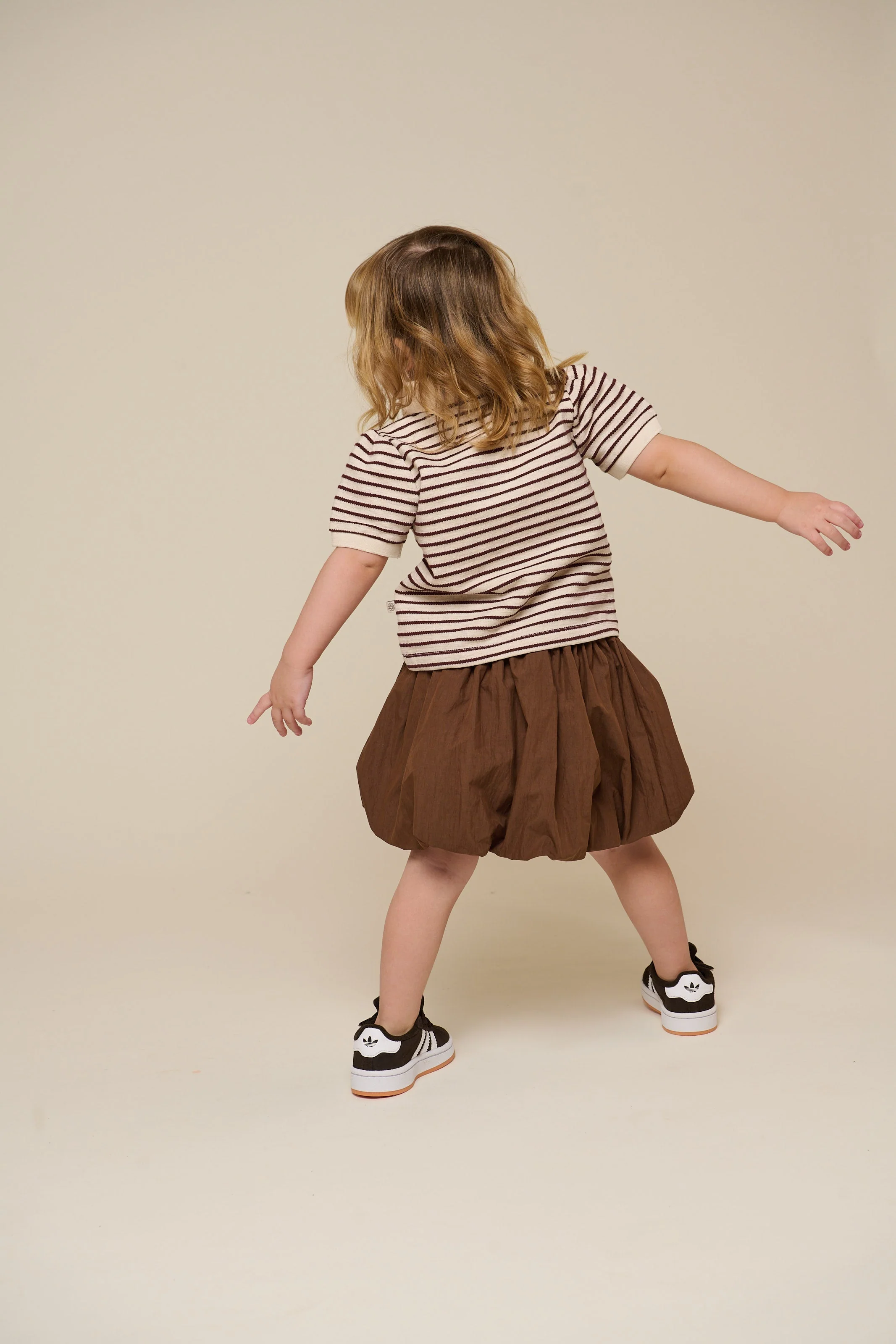 Gestreiftes Jersey-Poloshirt - Kids - Brown | 101004 Emmie - Image 5