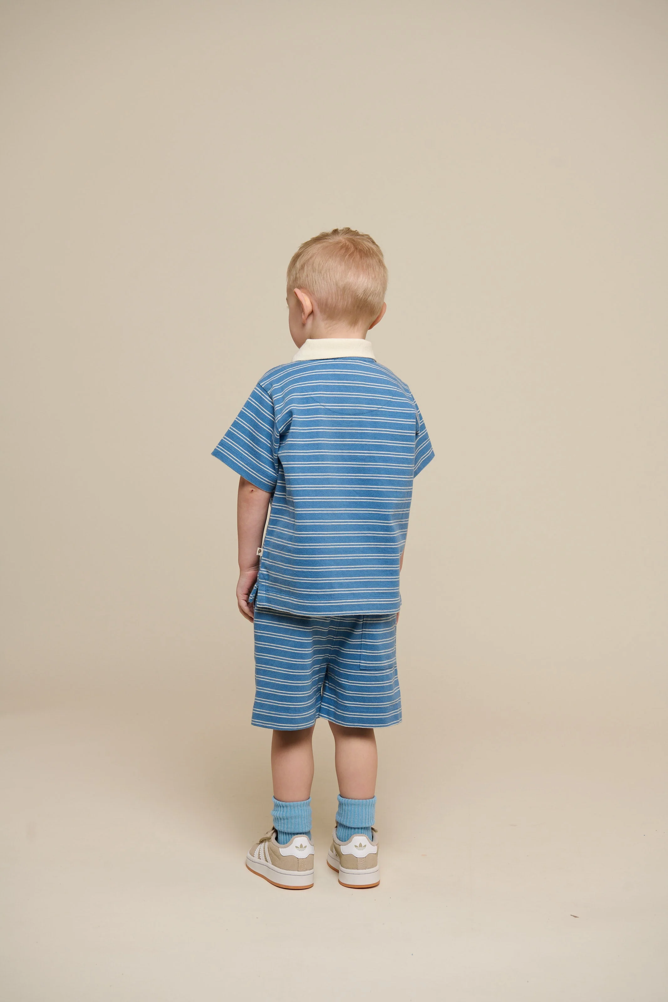 Gestreiftes Jersey-Poloshirt - Kids - Dusty Blue | 101175 Otto - Image 5