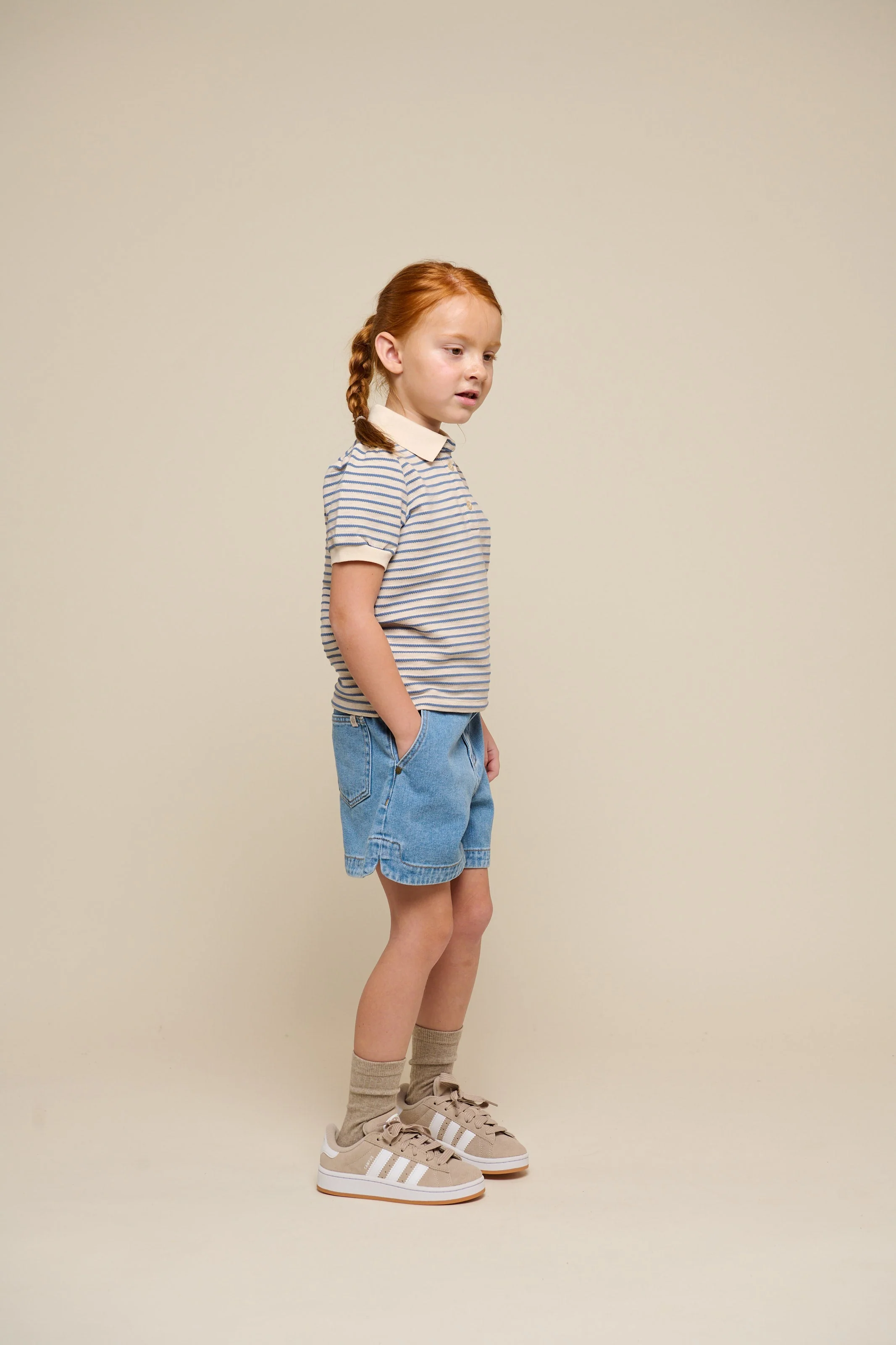 Gestreiftes Jersey-Poloshirt - Tween - Blue | 101007 Emmie - Image 5
