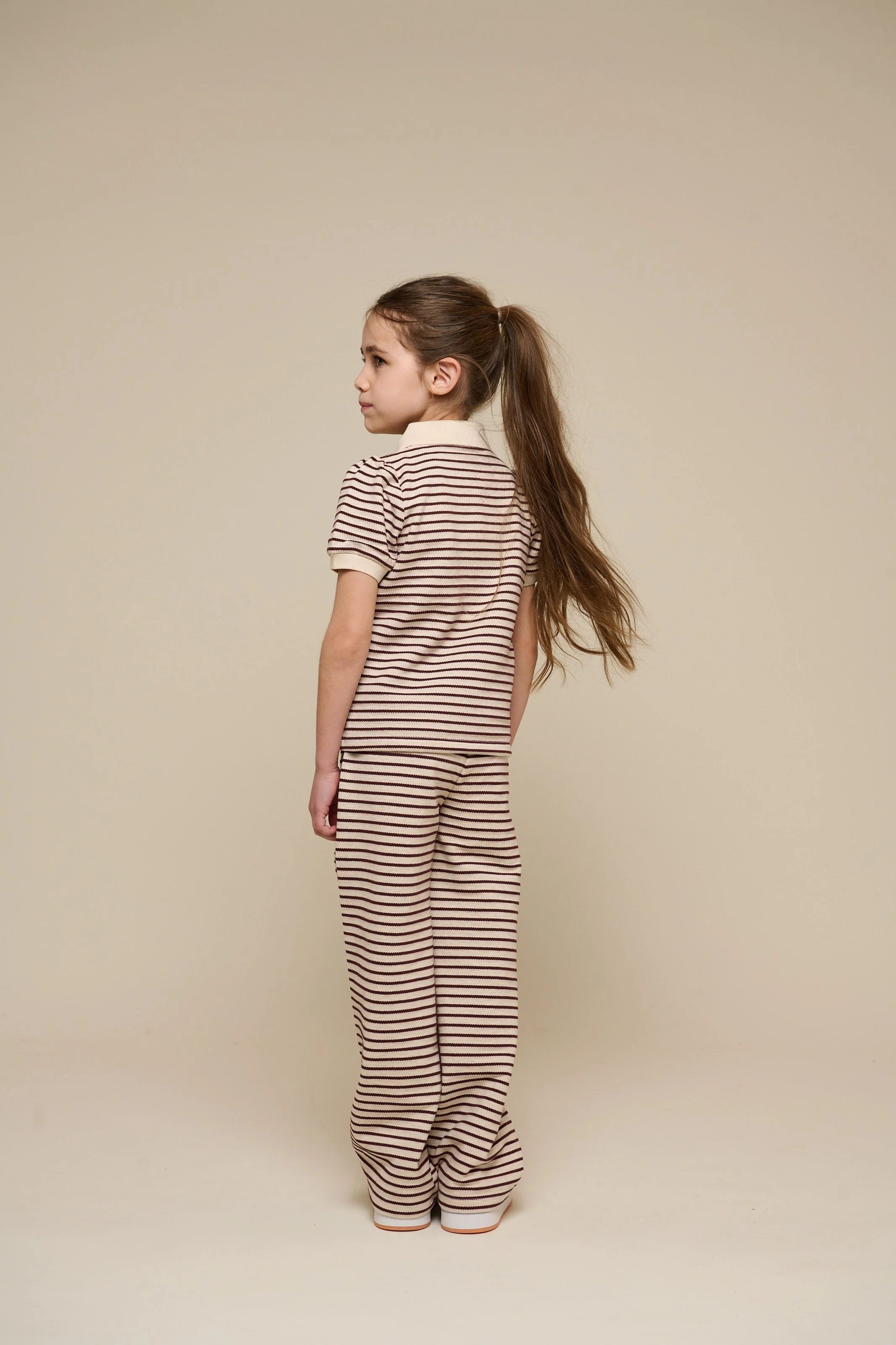 Gestreiftes Jersey-Poloshirt - Tween - Brown | 101005 Emmie - Image 5