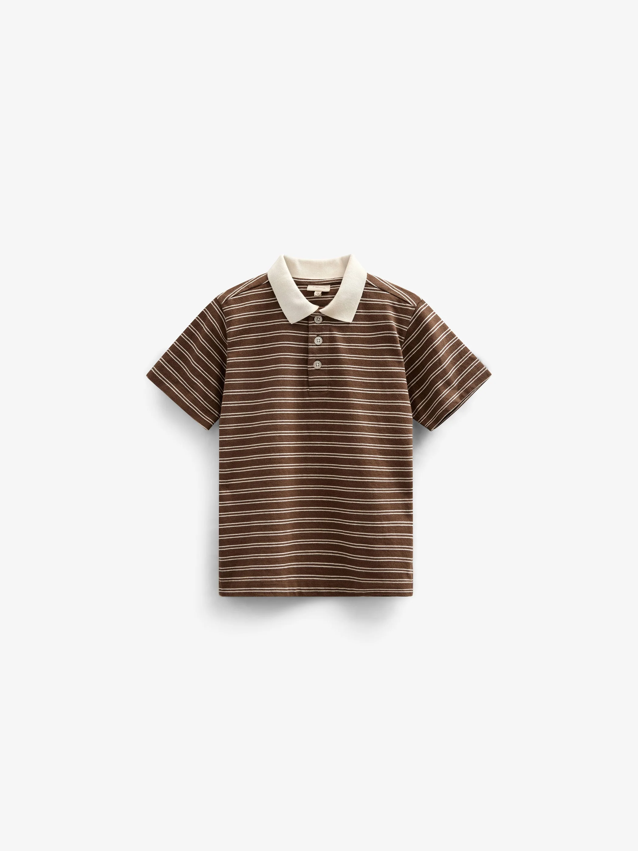 Gestreiftes Jersey-Poloshirt - Tween - Dark Brown | 101174 Otto