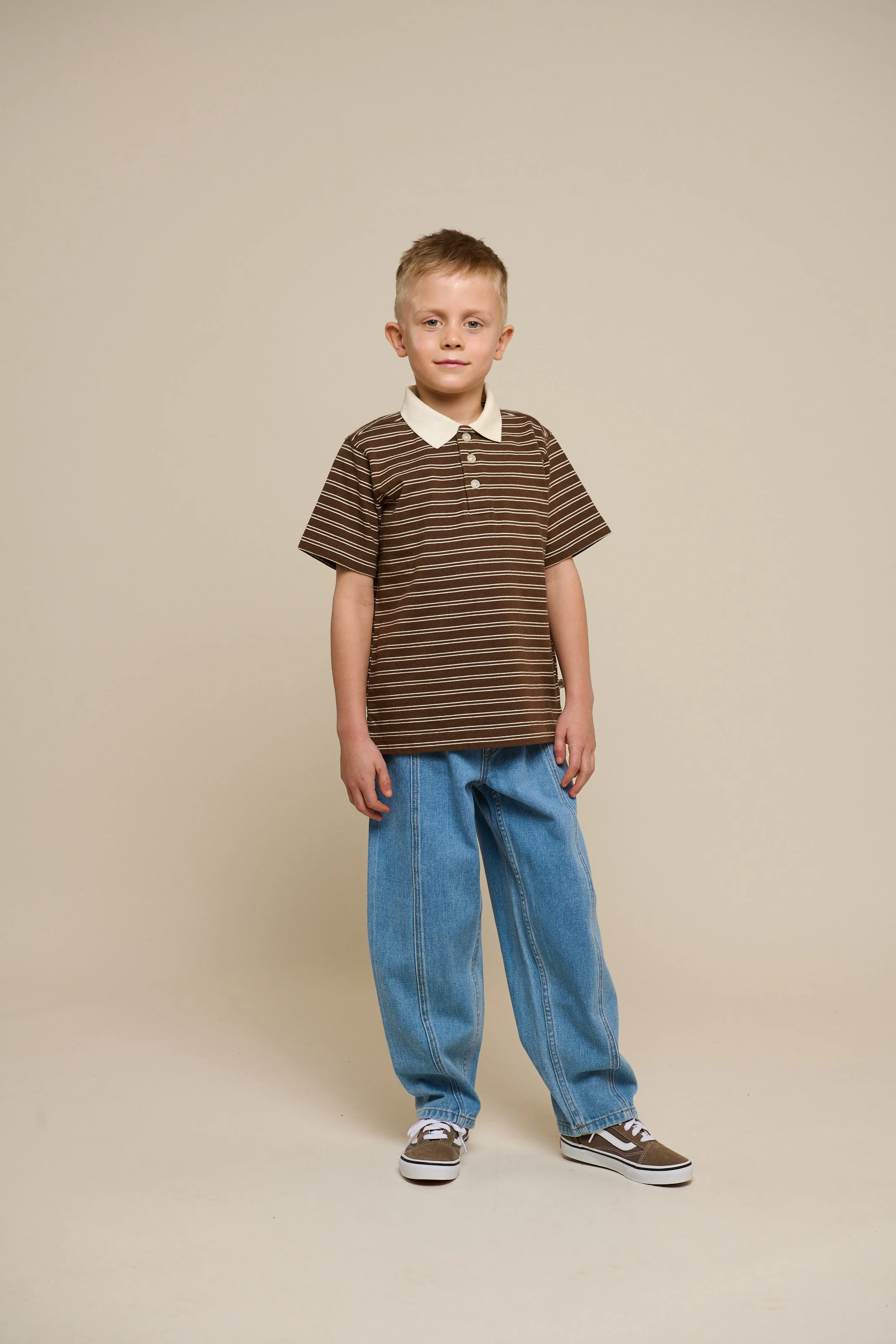 Gestreiftes Jersey-Poloshirt - Tween - Dark Brown | 101174 Otto - Image 2