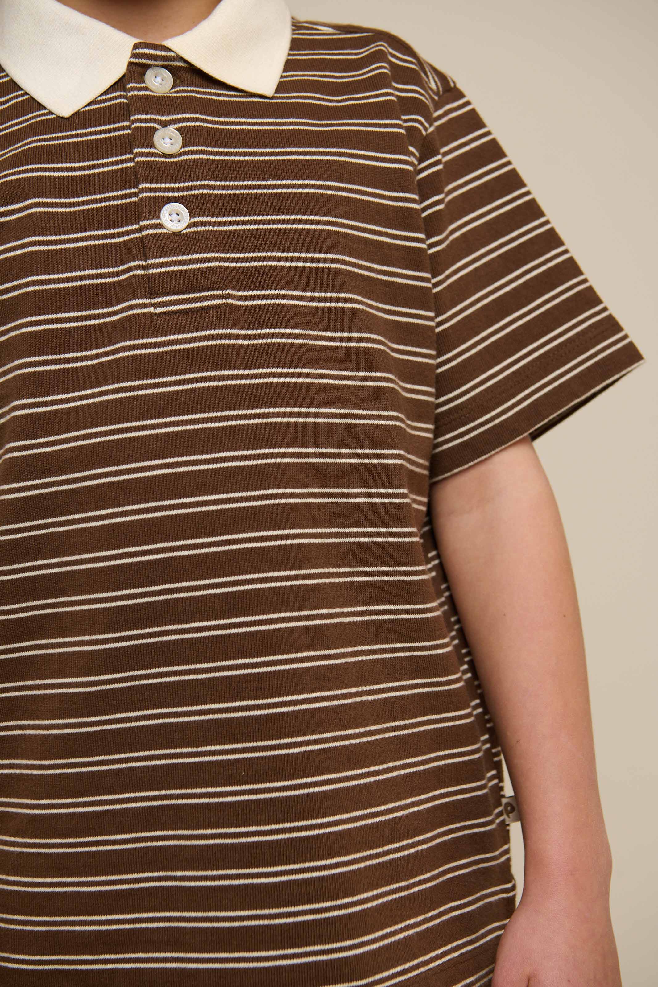 Gestreiftes Jersey-Poloshirt - Tween - Dark Brown | 101174 Otto - Image 4