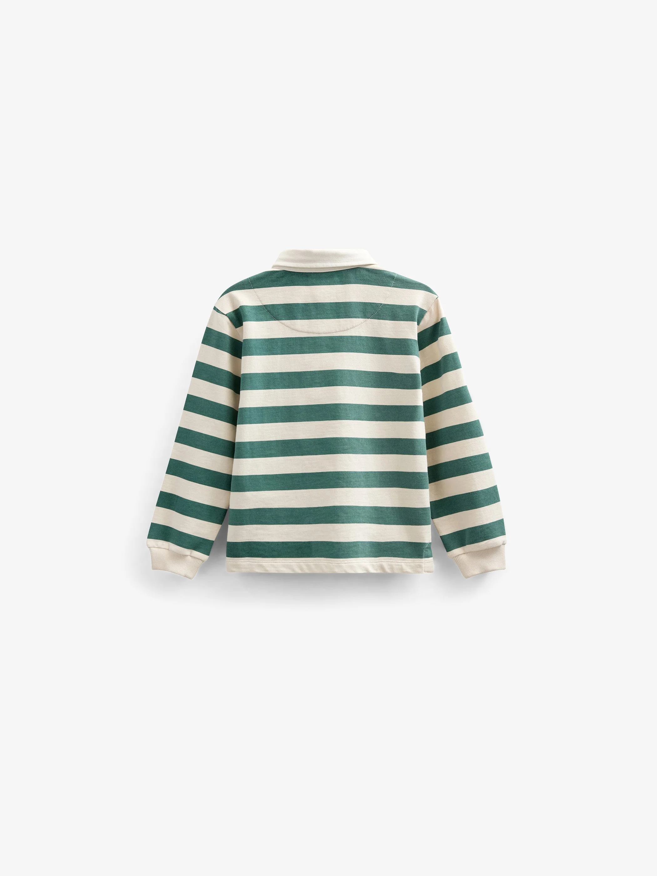 Gestreiftes Polo-Sweatshirt - Kids - Tropical Green/Offwhite | 101340 Marco - Image 3