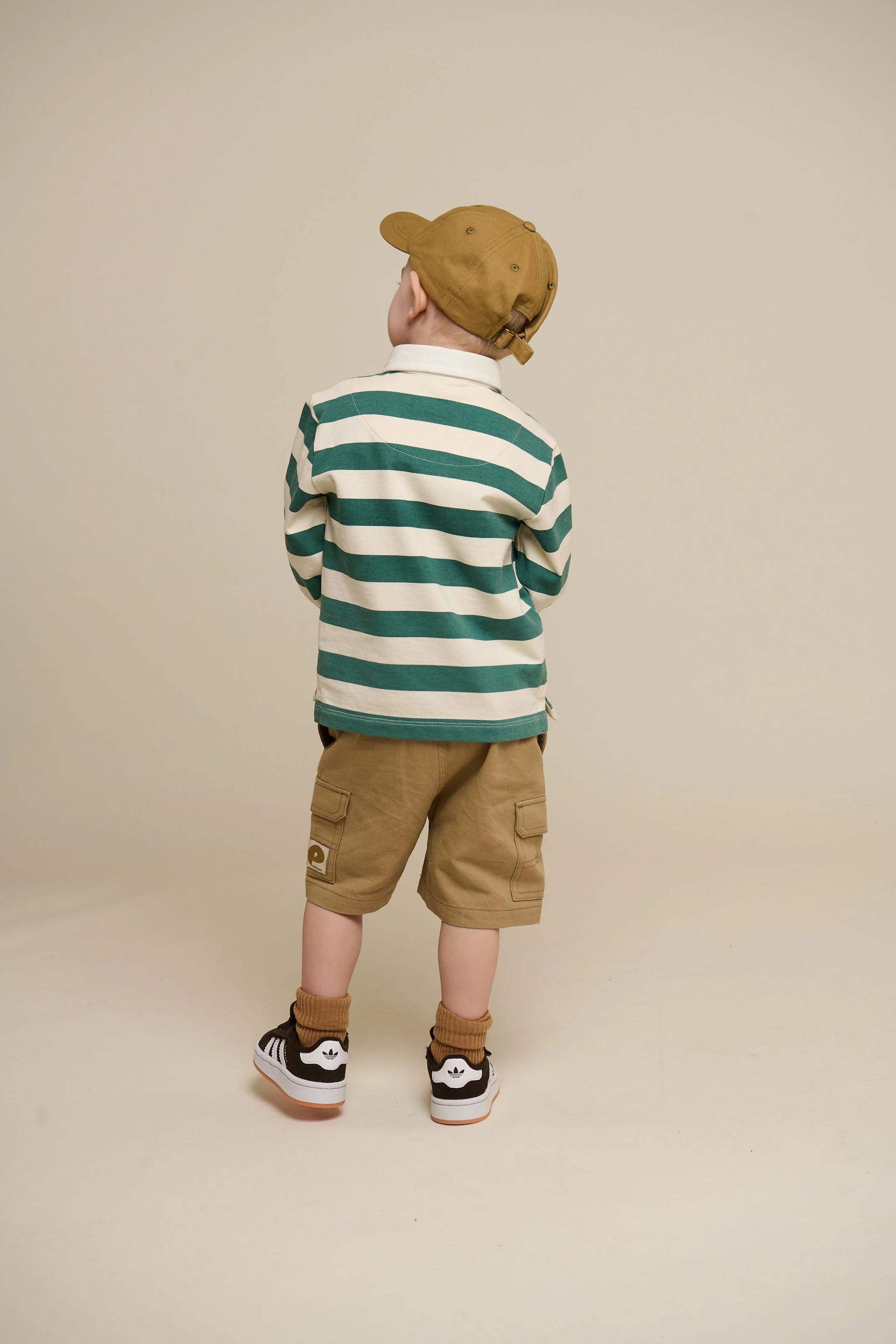 Gestreiftes Polo-Sweatshirt - Kids - Tropical Green/Offwhite | 101340 Marco - Image 5