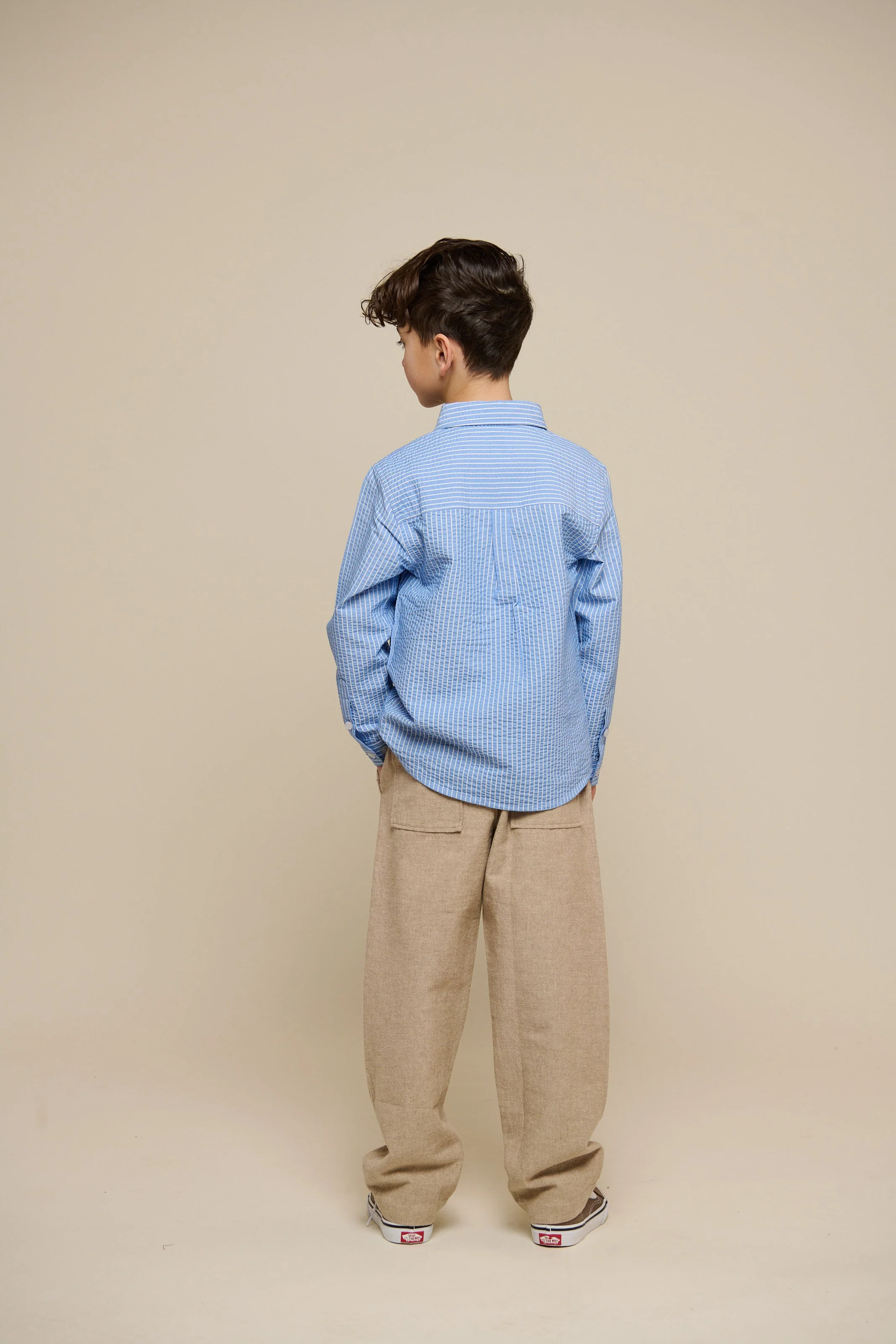 Gestreiftes Seersucker-Hemd - Tween - Blue Stripe | 101347 Patrick - Image 4