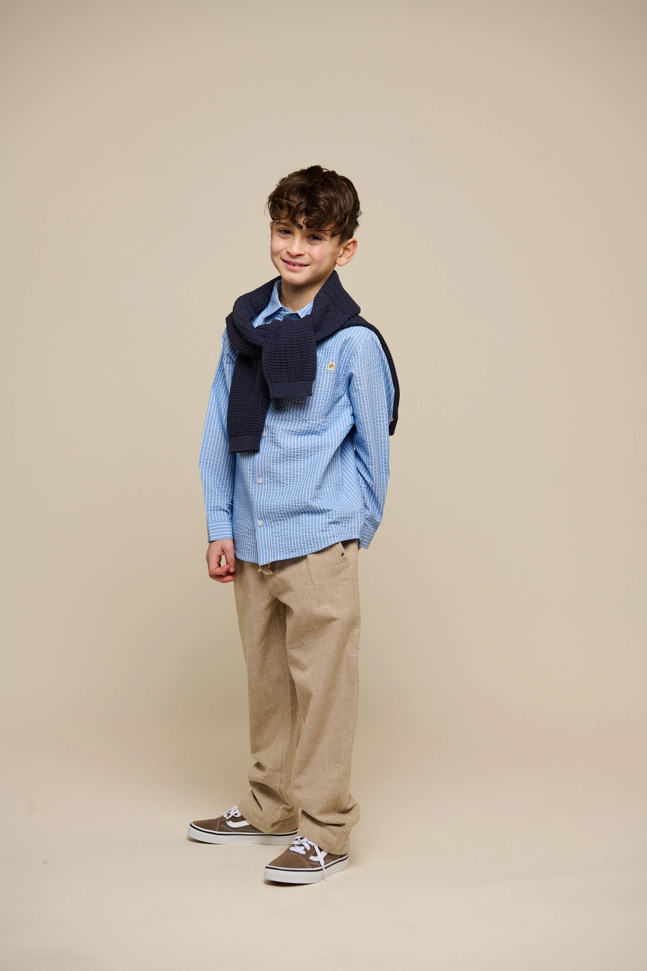 Gestreiftes Seersucker-Hemd - Tween - Blue Stripe | 101347 Patrick - Image 6