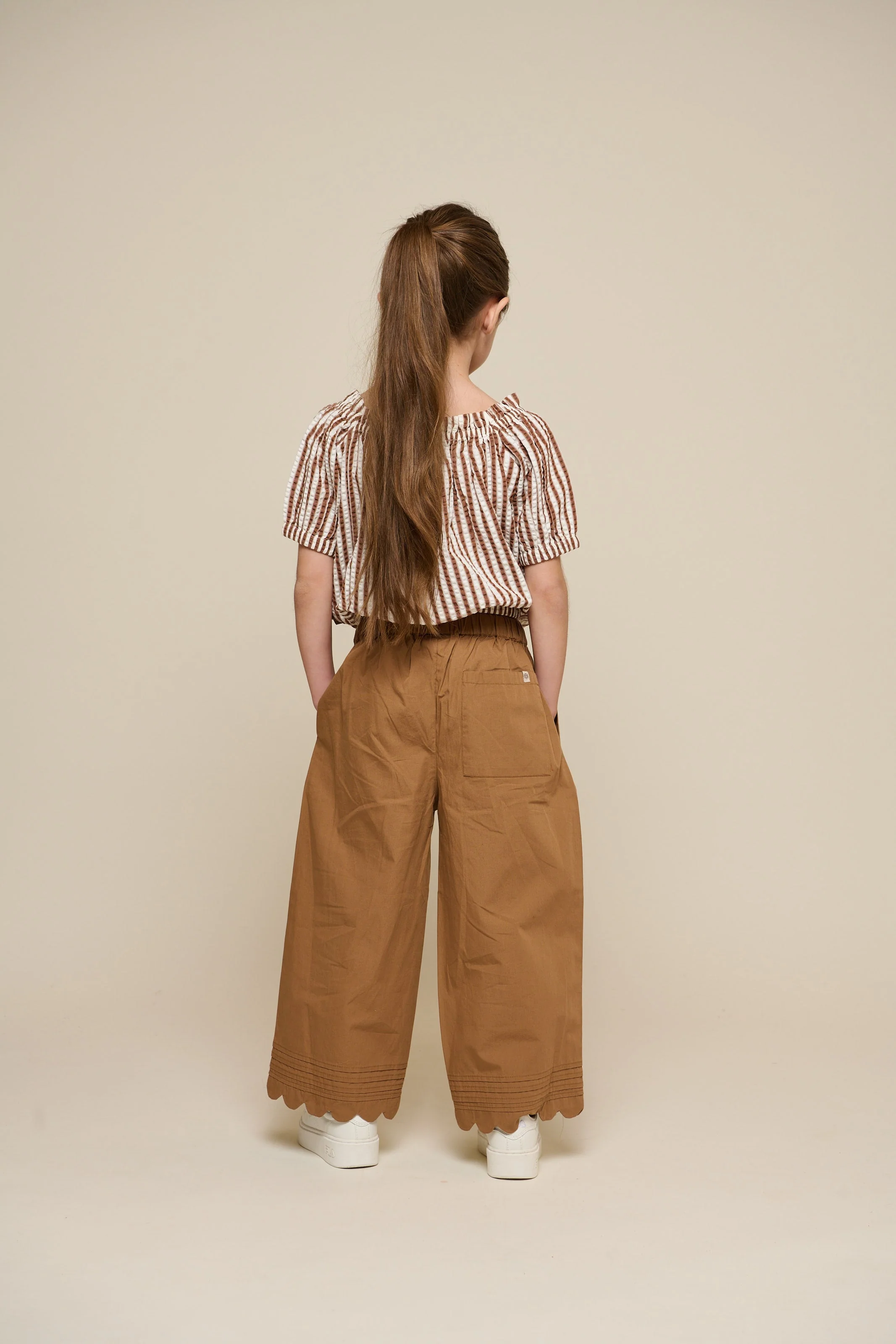 Gestreiftes Seersucker-Top - Tween - Brown | 101192 Nadia - Image 5