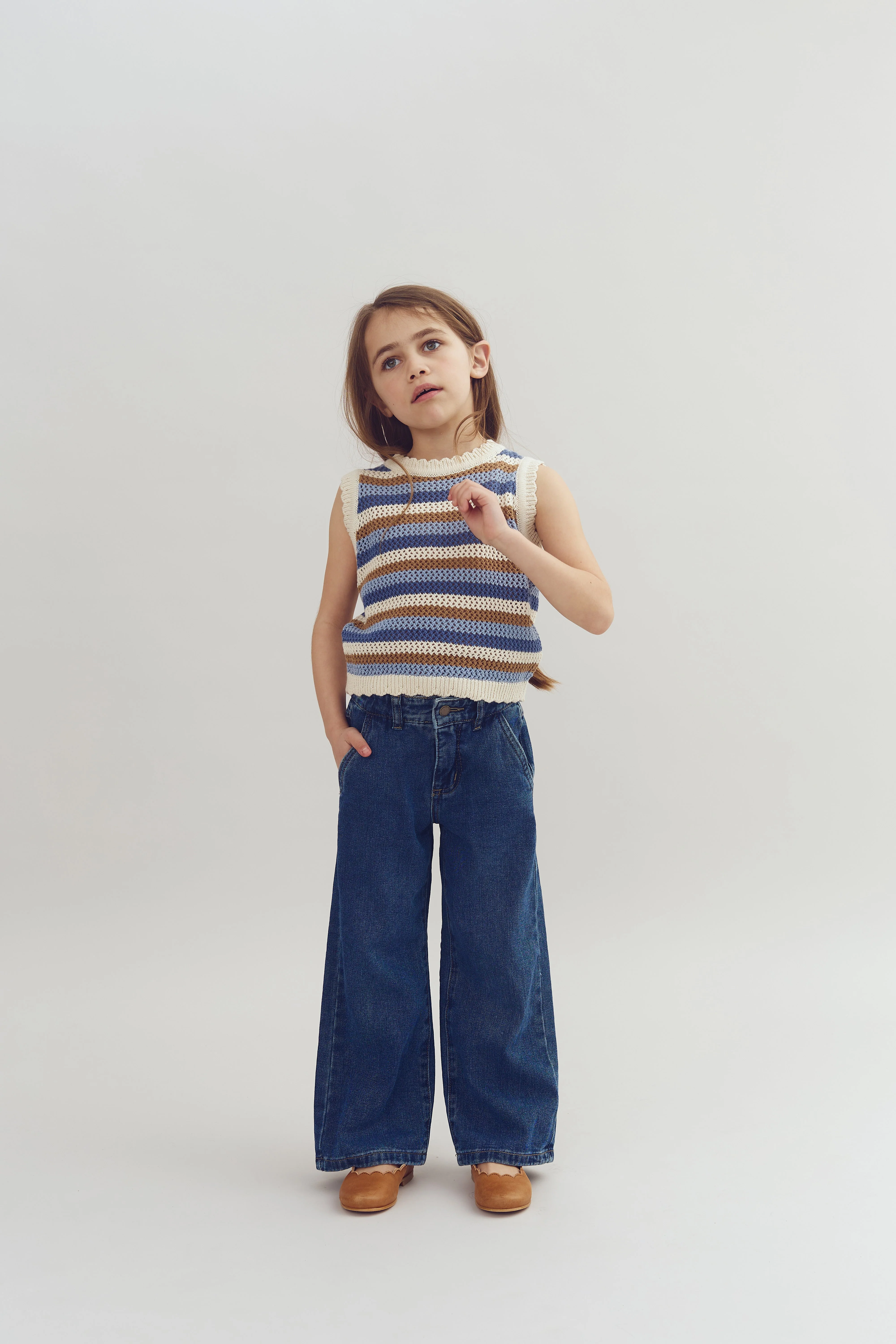 Gestreiftes Strick-Top - Blue | 100274 Mary - Image 2
