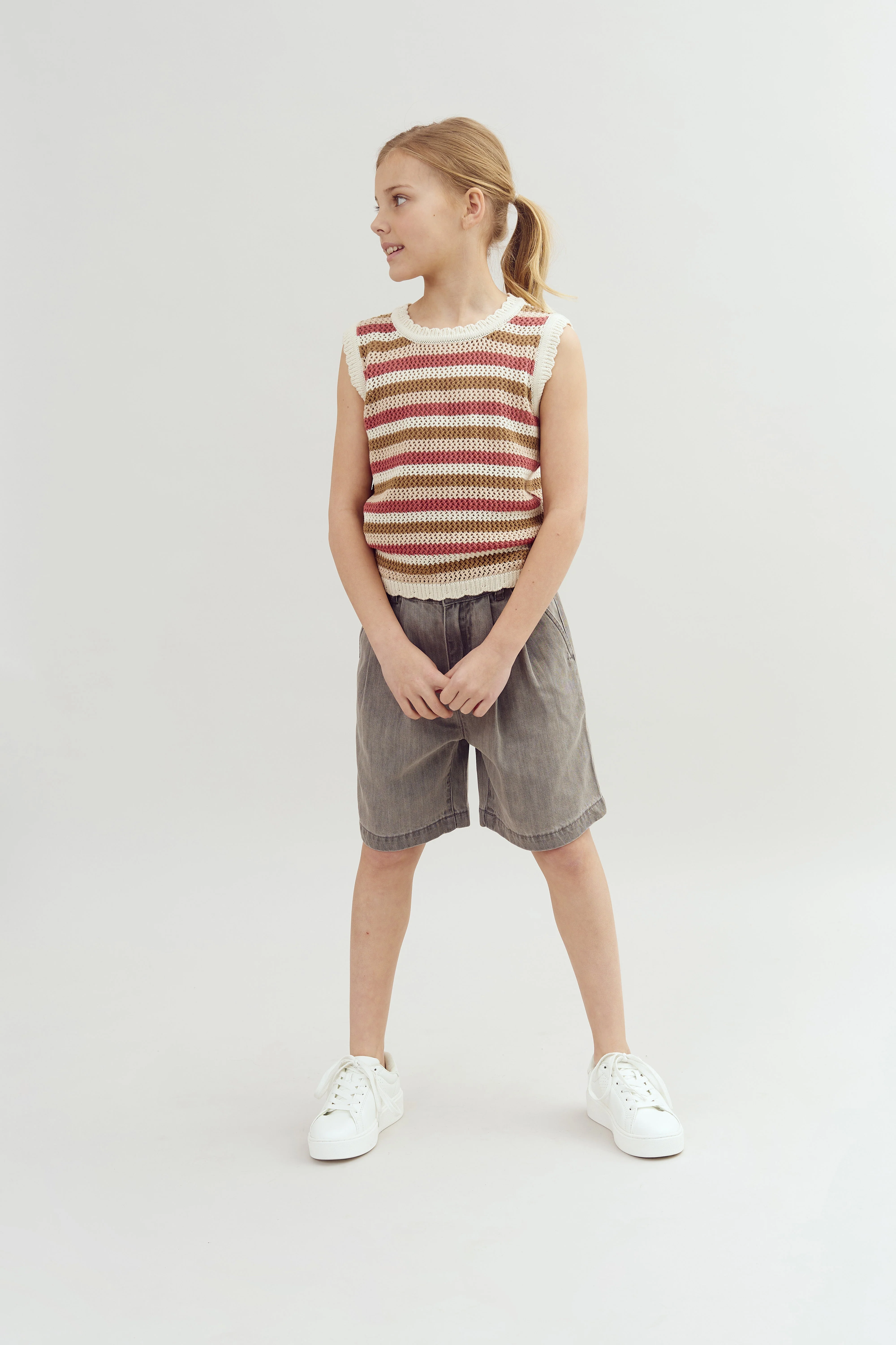 Gestreiftes Strick-Top - Tween - Rose | 100393 Mary - Image 2