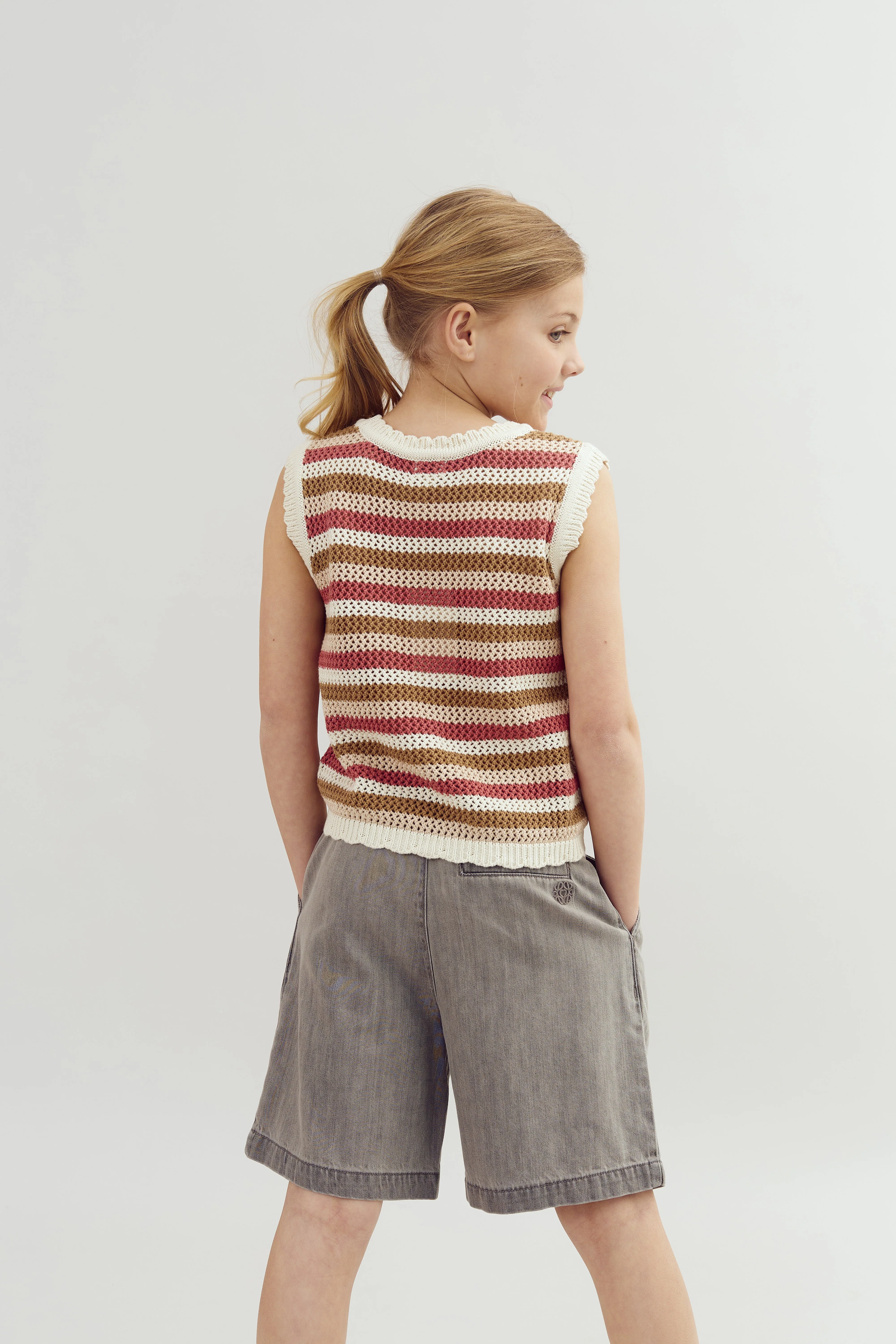 Gestreiftes Strick-Top - Tween - Rose | 100393 Mary - Image 5