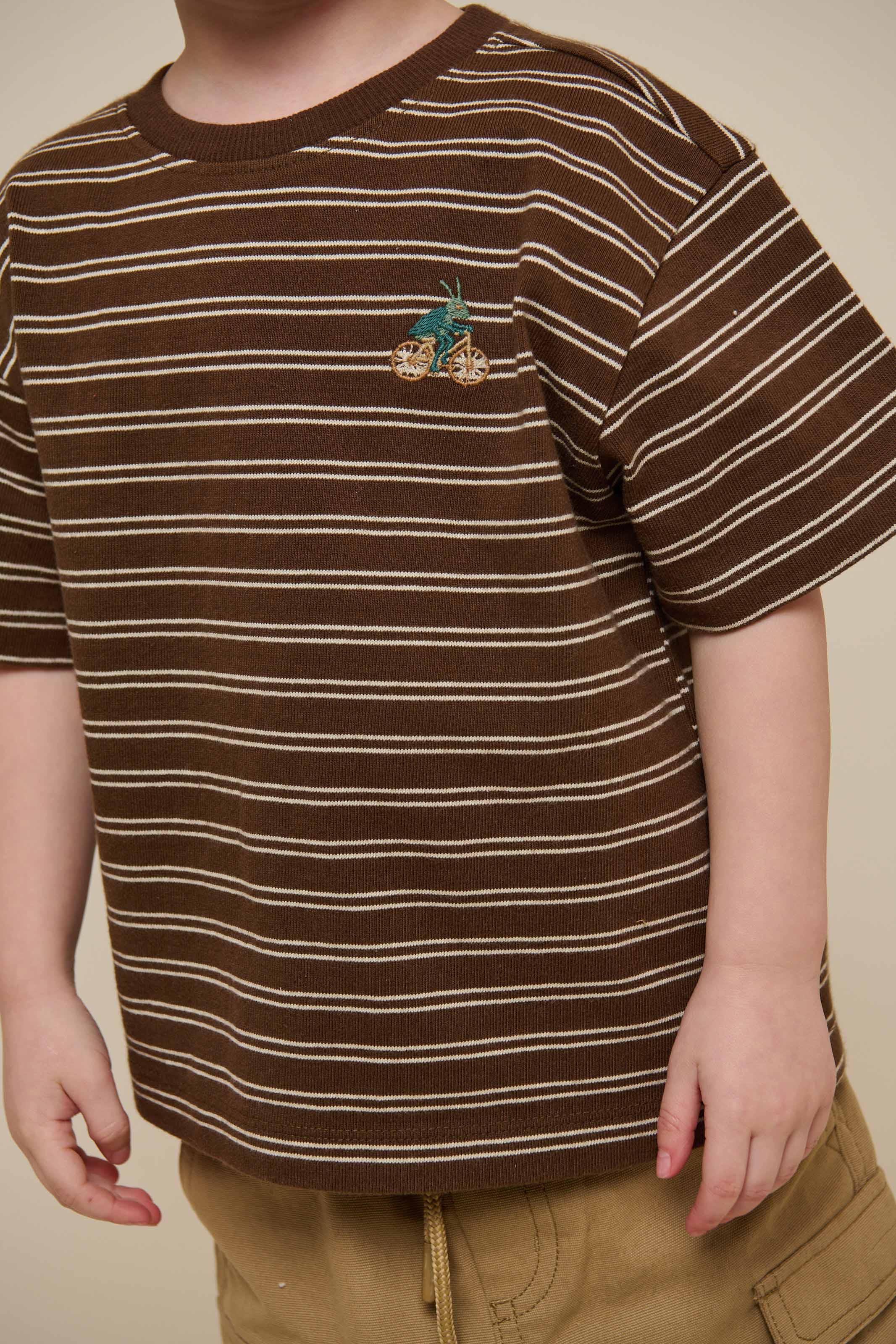 Gestreiftes T-Shirt - Kids - Dark Brown | 101177 Otto - Image 4