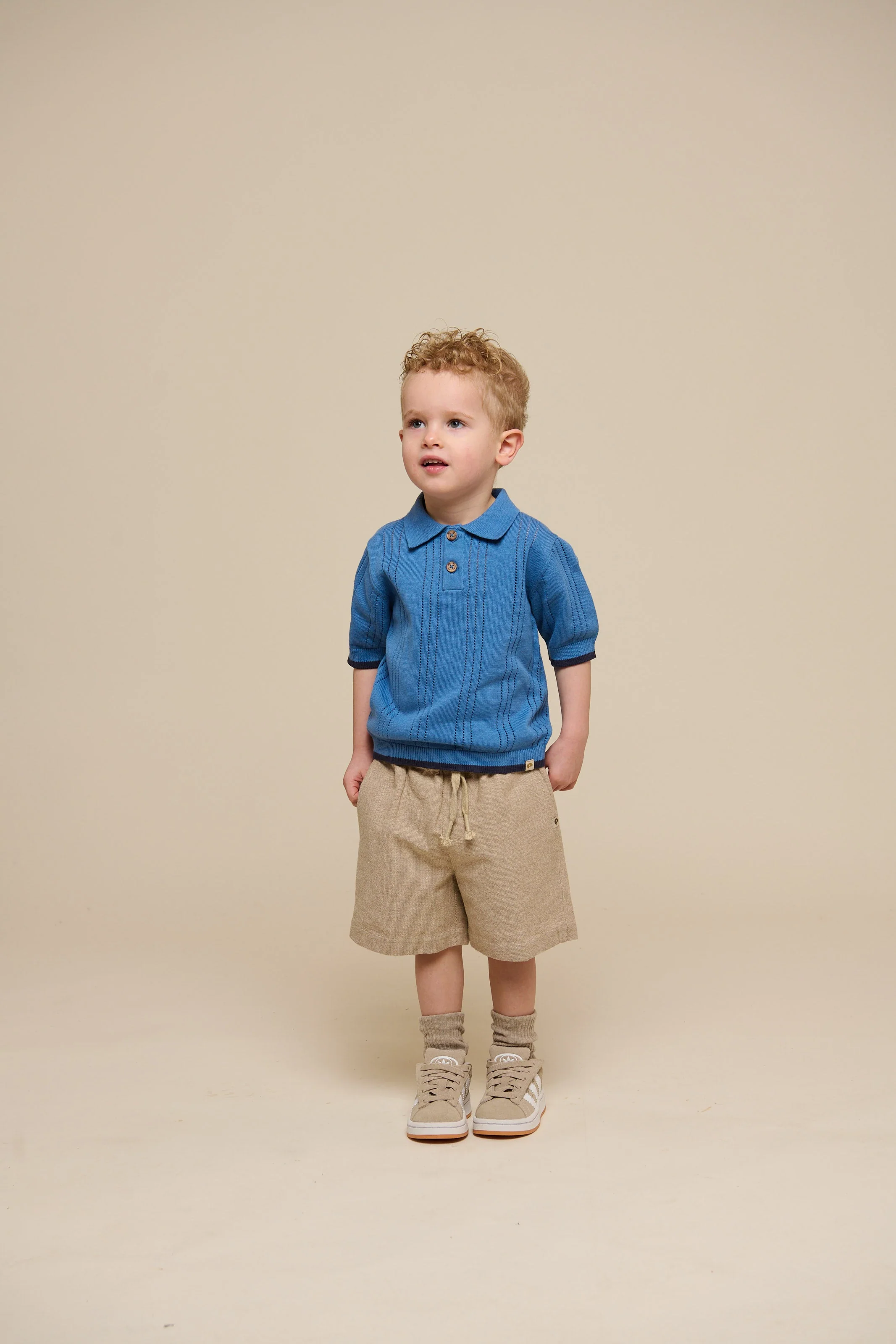 Gestricktes Polo für Jungen - Kids - Dusty Blue | 101243 Dylan - Image 2