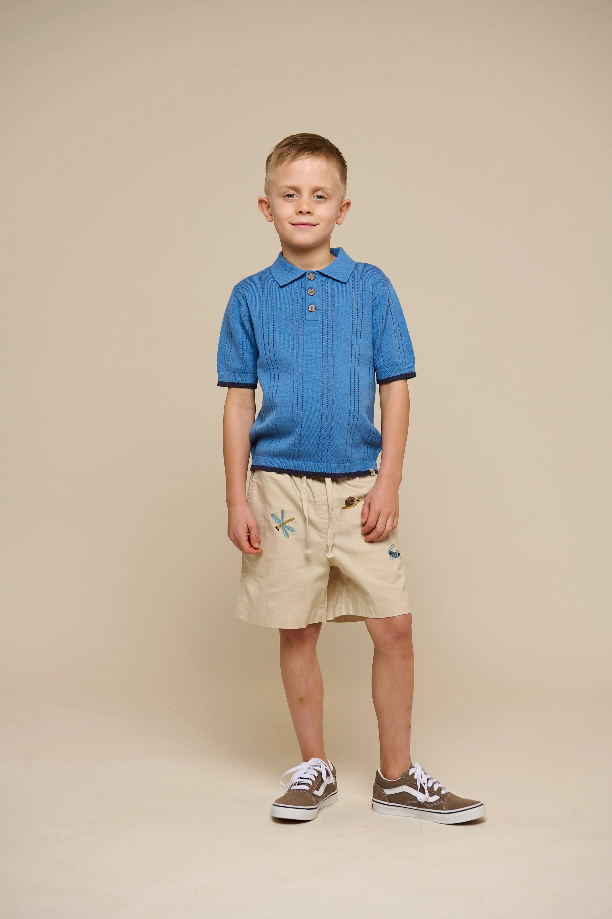Gestricktes Polo für Jungen - Tween - Dusty Blue | 101244 Dylan - Image 2