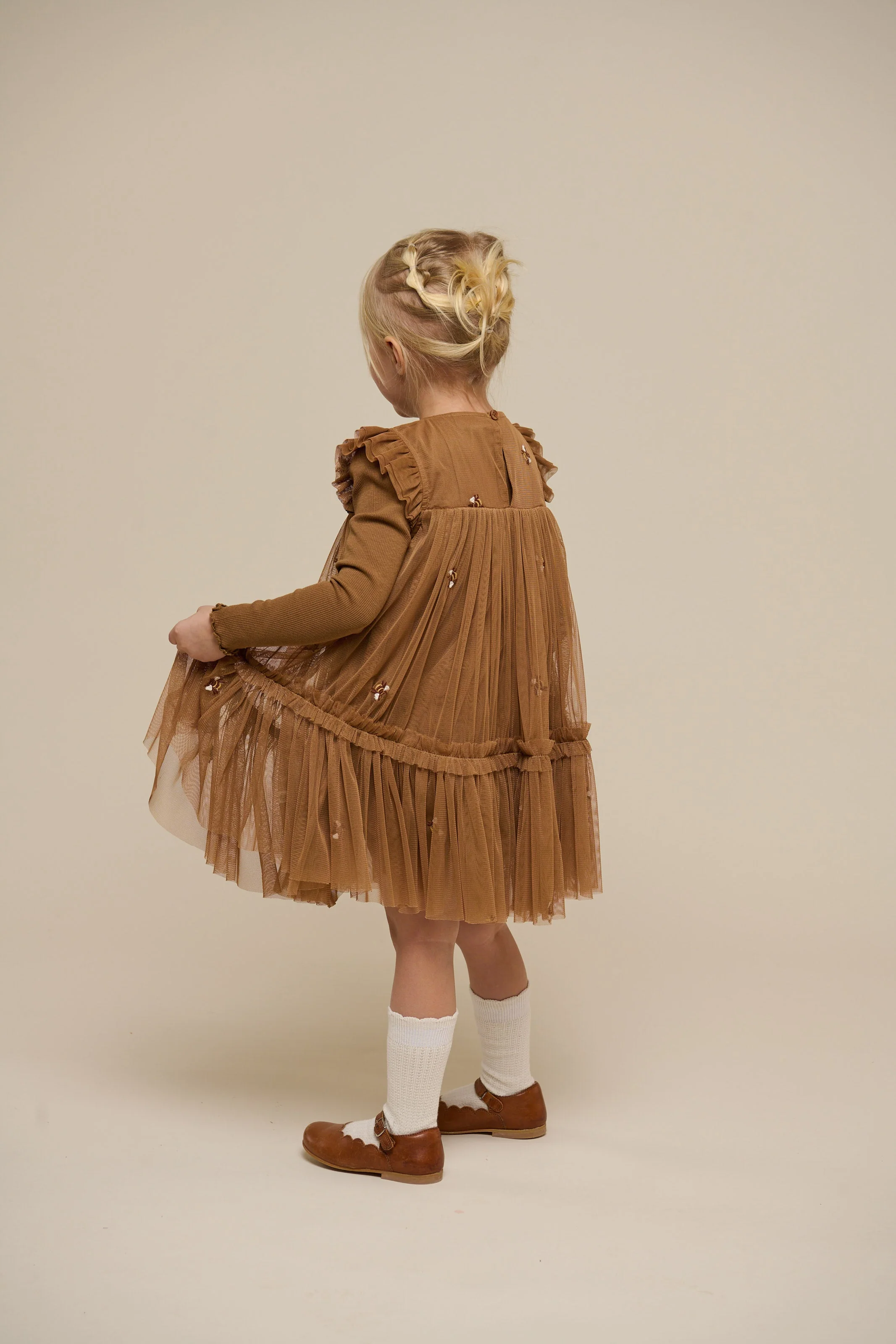 Honigbiene Tüllkleid - Kids - Coconut | 100964 Daisy - Image 4
