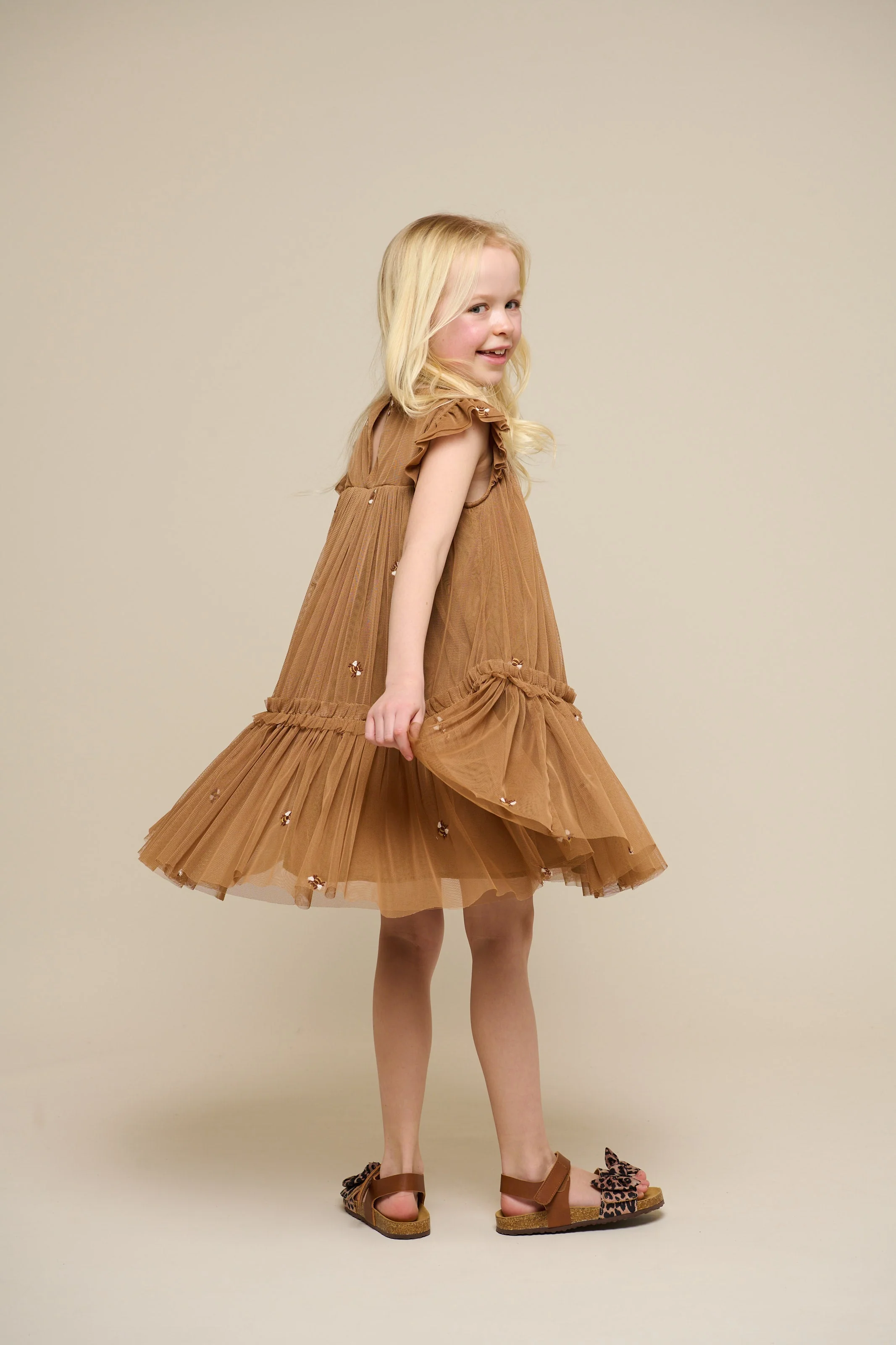 Honigbiene Tüllkleid - Tween - Coconut | 100965 Daisy - Image 4